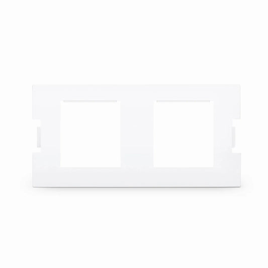 2-Port MOS Adapter, 1 Unit High, White