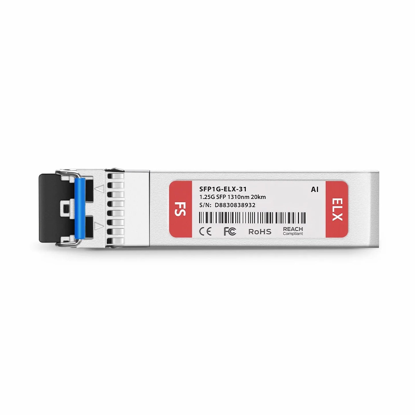 Arista Networks SFP-1G-LX-20 Compatible 1000BASE-LX/LH SFP 1310nm 20km DOM Duplex LC/UPC SMF Optical Transceiver Module