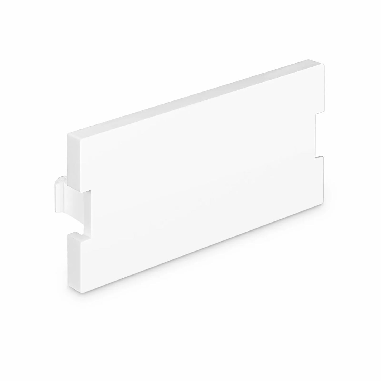 Blank MOS Module, 1 Units High, White