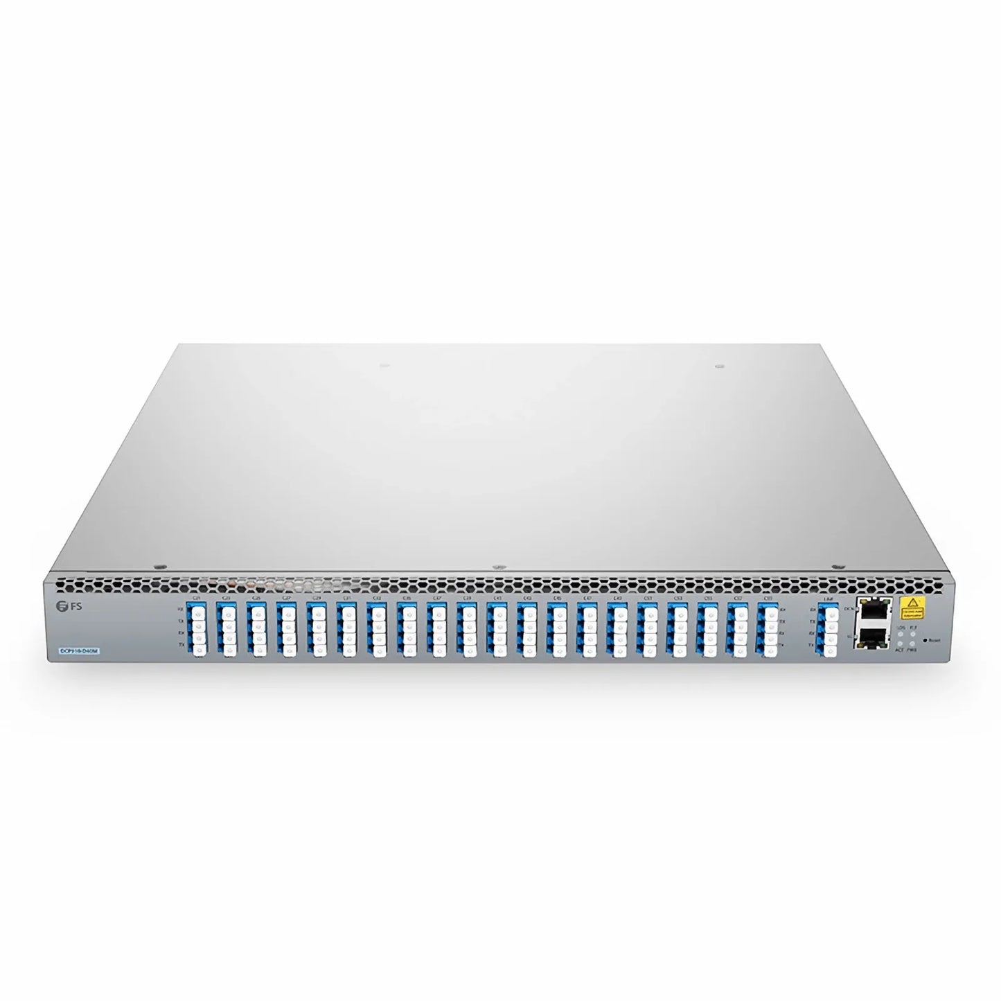 DCP910-D40M, 40 Channel 100G DWDM PAM4 Active Multiplexer, C21-C60, 20 x 100G LC/UPC, Duplex, with Monitor Port, 1U Rack Mount, 0-80km