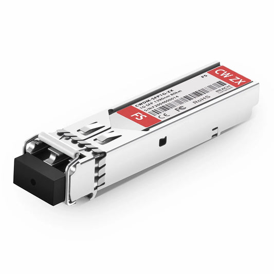 SFP 1000BASE-CWDM 1390nm 80km DOM Duplex LC/UPC SMF Optical Transceiver Module for Transmission for FS Switches
