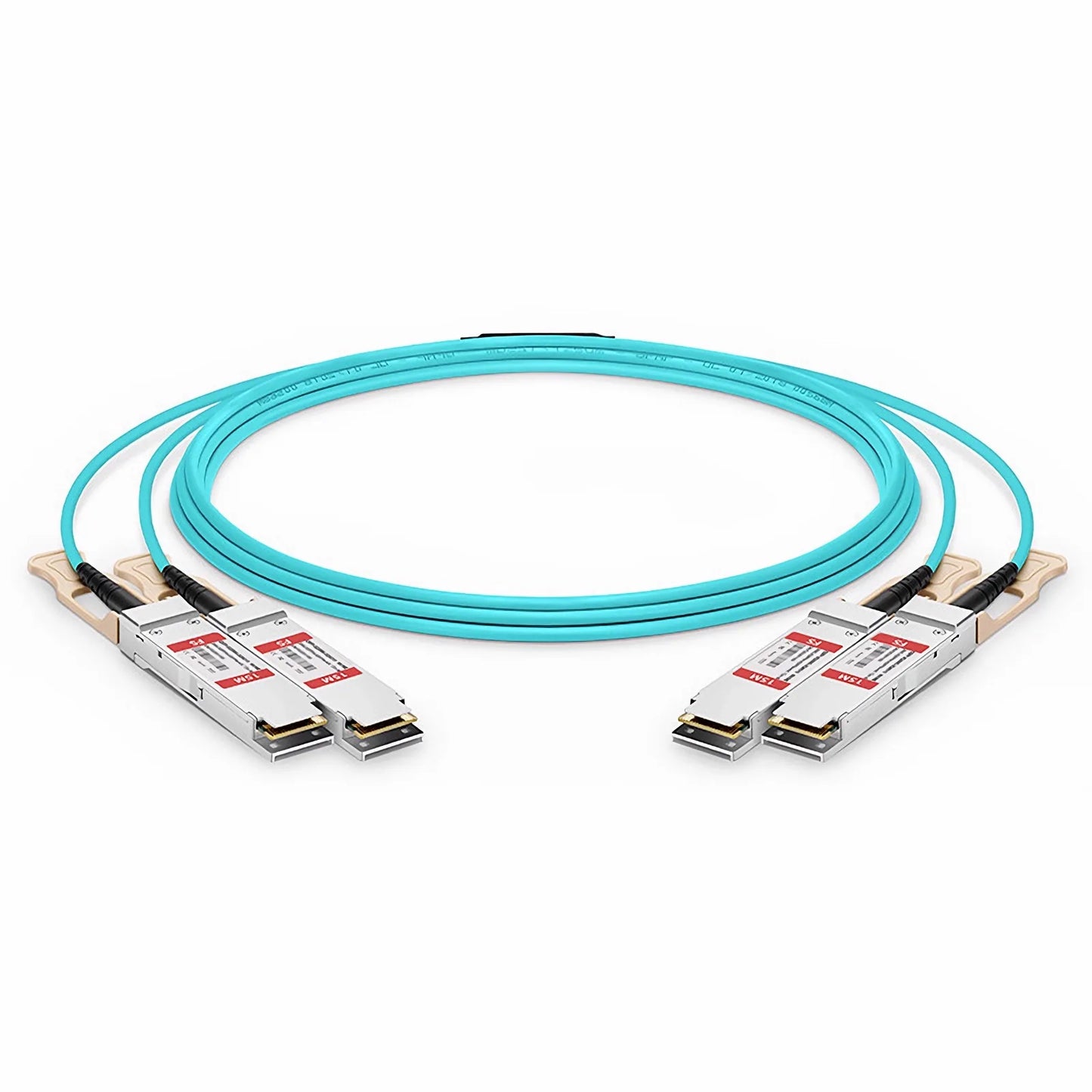 15m (49ft) NVIDIA/Mellanox MFS1S90-H003E Compatible 2 x 200G QSFP56 4 x 50G PAM4 to 2 x 200G QSFP56 4 x 50G PAM4 InfiniBand HDR Active Optical Breakout Cable for Quantum Switches