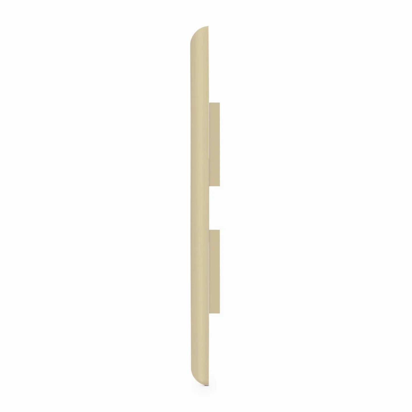 SyncEase Single Gang Four Port Keystone Faceplate, Label Pockets, Ivory