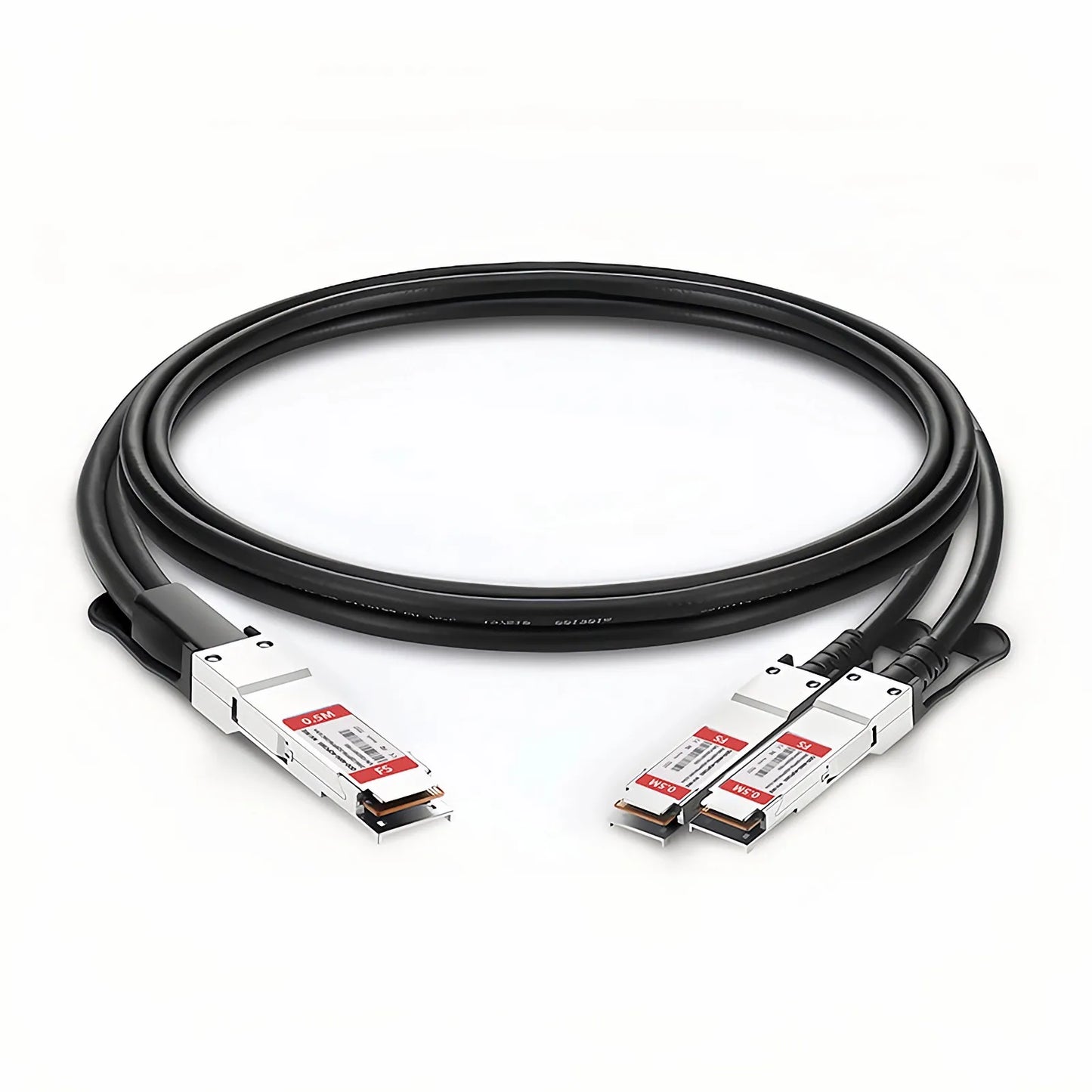 0.5m (2ft) NVIDIA/Mellanox MCP7H50-V00AR30 Compatible 200G QSFP56 4 x 50G PAM4 to 2 x 100G QSFP56 2 x 50G PAM4 Ethernet Passive Direct Attach Copper Breakout Cable