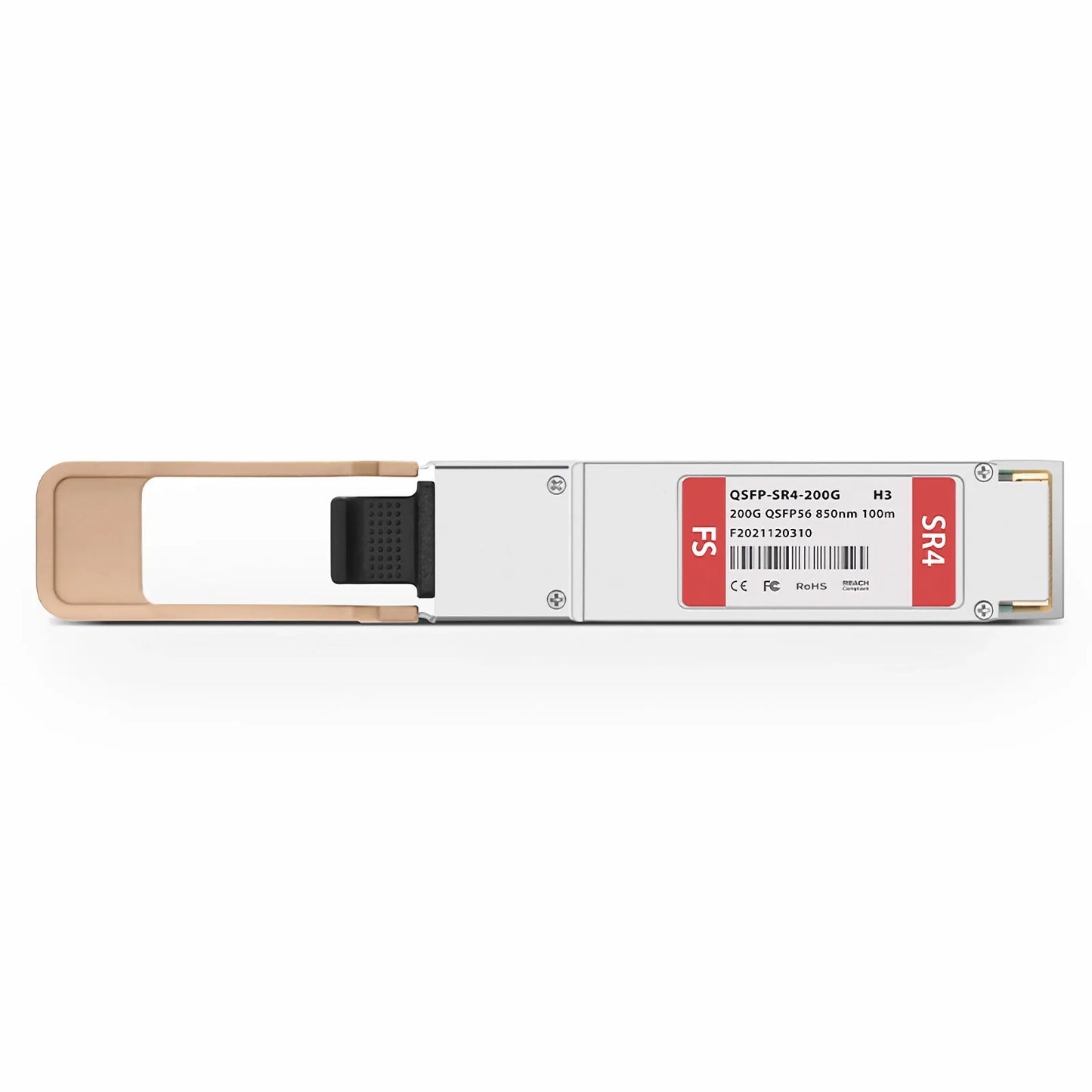 H3C QSFP56-200G-SR4-MM850 Compatible 200GBASE-SR4 QSFP56 4 x 50G PAM4 850nm 100m DOM MPO-12/UPC MMF Optical Transceiver Module