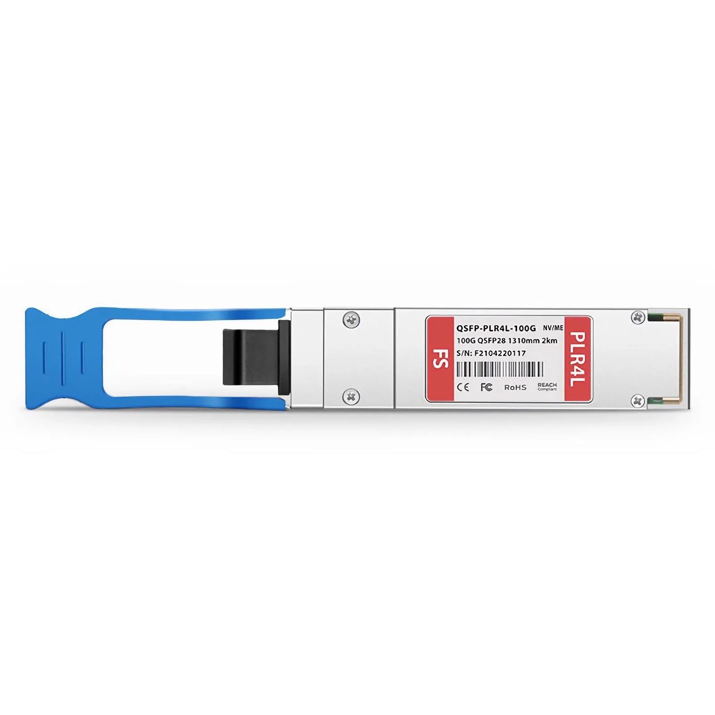 NVIDIA/Mellanox Compatible 100GBASE-PLR4L QSFP28 4 x 25G NRZ 1310nm 2km DOM MPO-12/APC SMF Ethernet Optical Transceiver Module, Breakout to 4 x 25G-LR