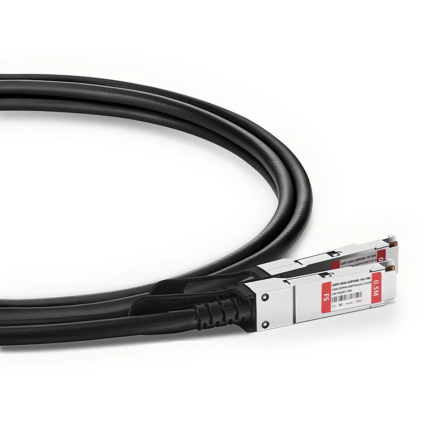 0.5m (2ft) NVIDIA/Mellanox MCP7H50-H00AR30 Compatible 200G QSFP56 4 x 50G PAM4 to 2 x 100G QSFP56 2 x 50G PAM4 InfiniBand HDR Passive Direct Attach Copper Breakout Cable for Quantum Switches and ConnectX-6 HCA