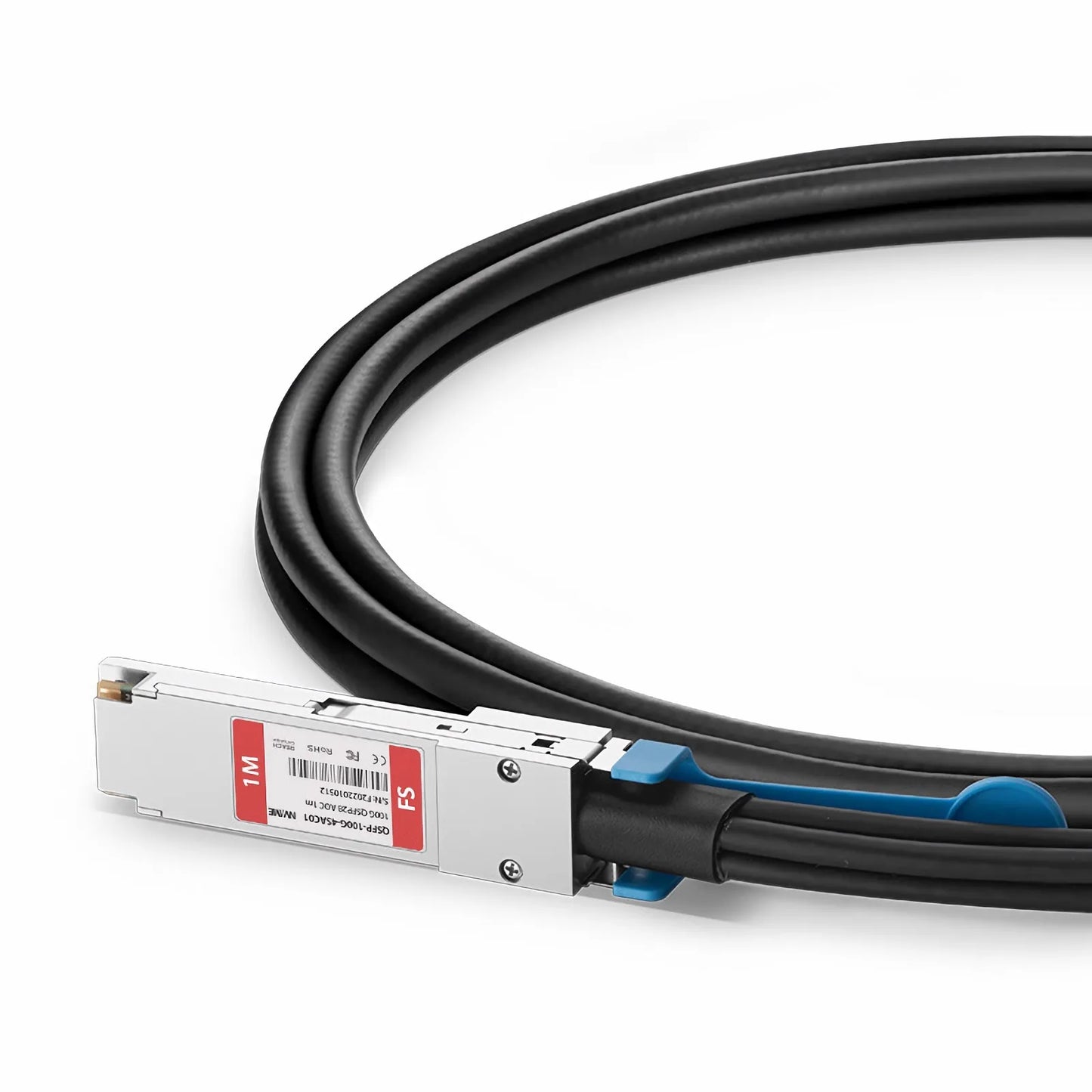 1m (3ft) NVIDIA/Mellanox Compatible 100G QSFP28 4 x 25G NRZ to 4 x 25G SFP28 NRZ Ethernet Active Direct Attach Copper Breakout Cable