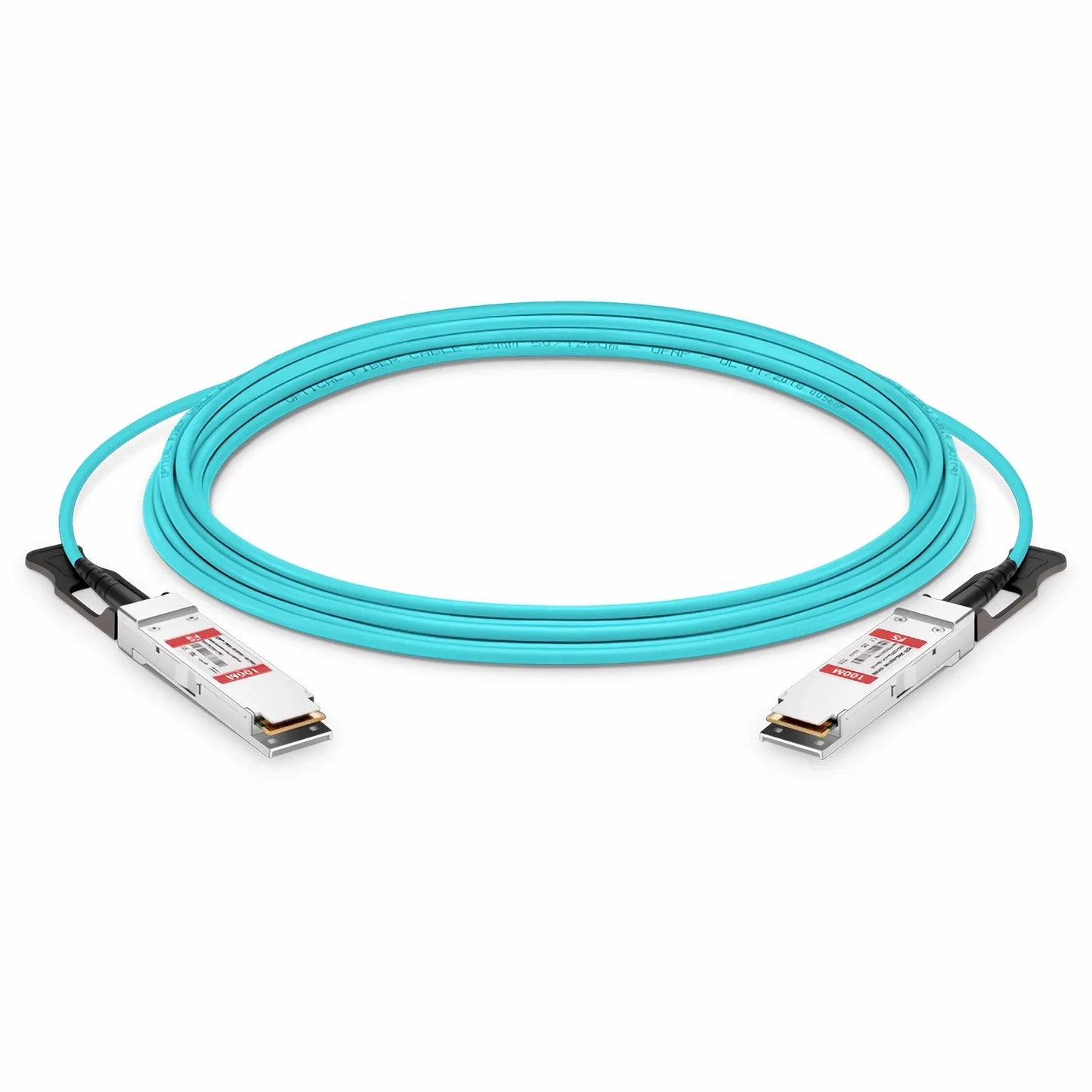 100m (328ft) NVIDIA/Mellanox MFS1S00-H100V Compatible 200G QSFP56 4 x 50G PAM4 InfiniBand HDR Active Optical Cable for Quantum Switches and ConnectX-6 HCA