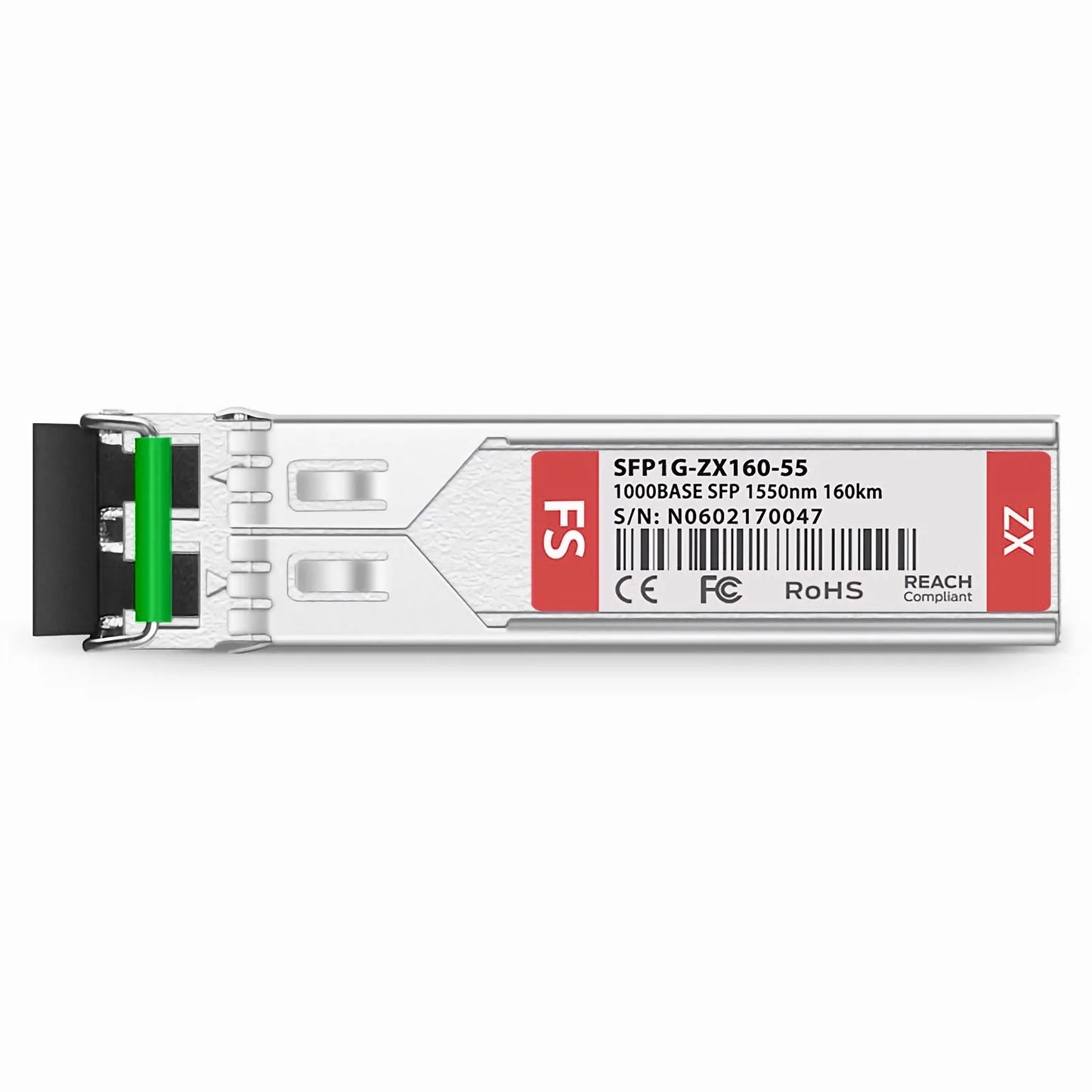 Cisco GLC-EZX-SM-160 Compatible 1000BASE-ZXC SFP 1550nm 160km DOM Duplex LC/UPC SMF Optical Transceiver Module
