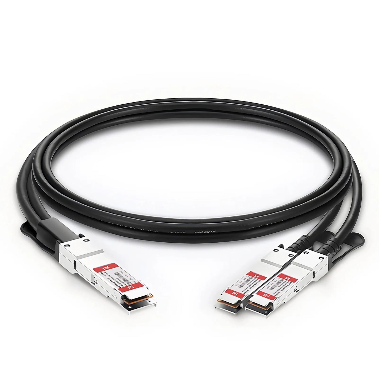 1m (3ft) NVIDIA/Mellanox MCP7H50-H001R30 Compatible 200G QSFP56 4 x 50G PAM4 to 2 x 100G QSFP56 2 x 50G PAM4 InfiniBand HDR Passive Direct Attach Copper Breakout Cable for Quantum Switches and ConnectX-6 HCA