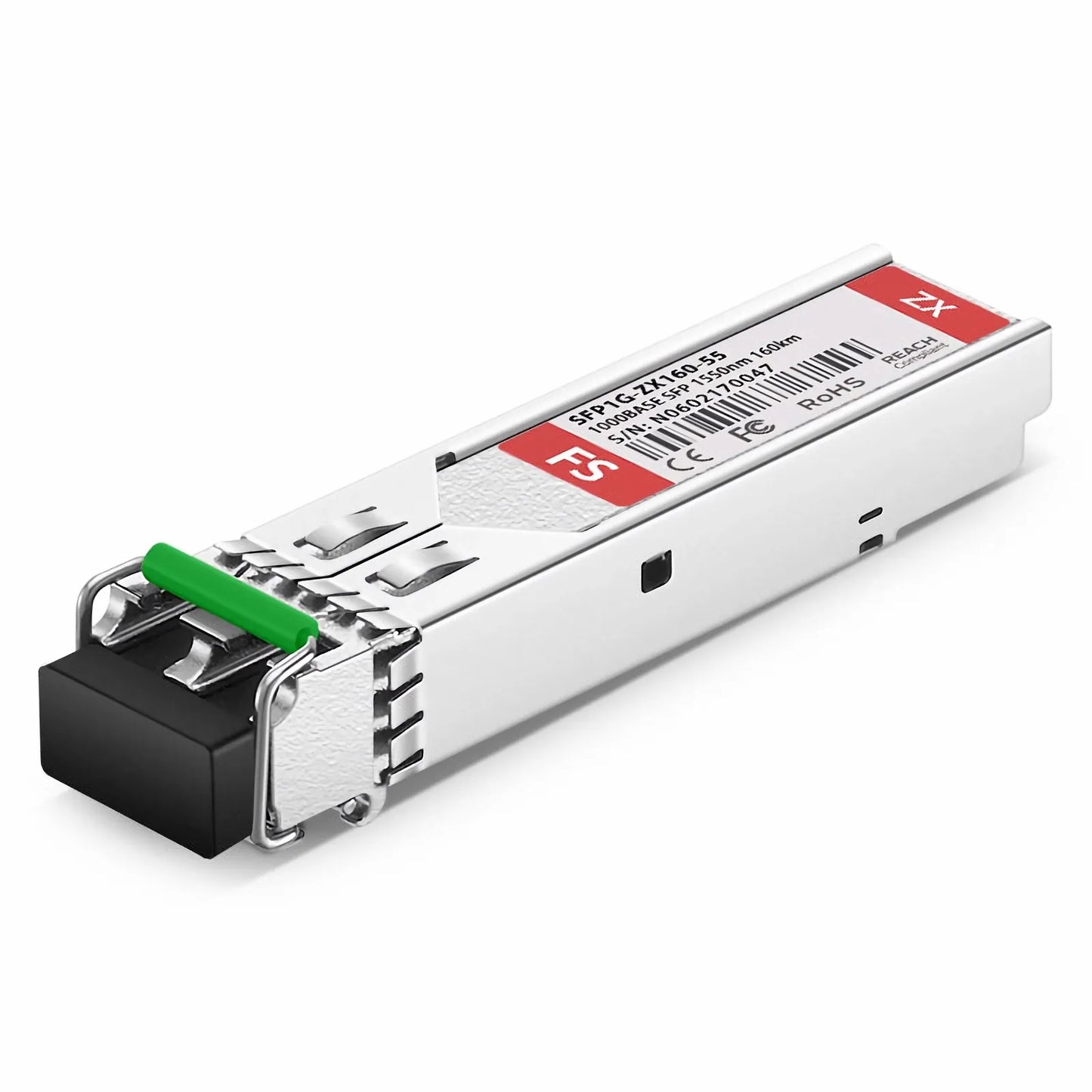 Cisco GLC-EZX-SM-160 Compatible 1000BASE-ZXC SFP 1550nm 160km DOM Duplex LC/UPC SMF Optical Transceiver Module