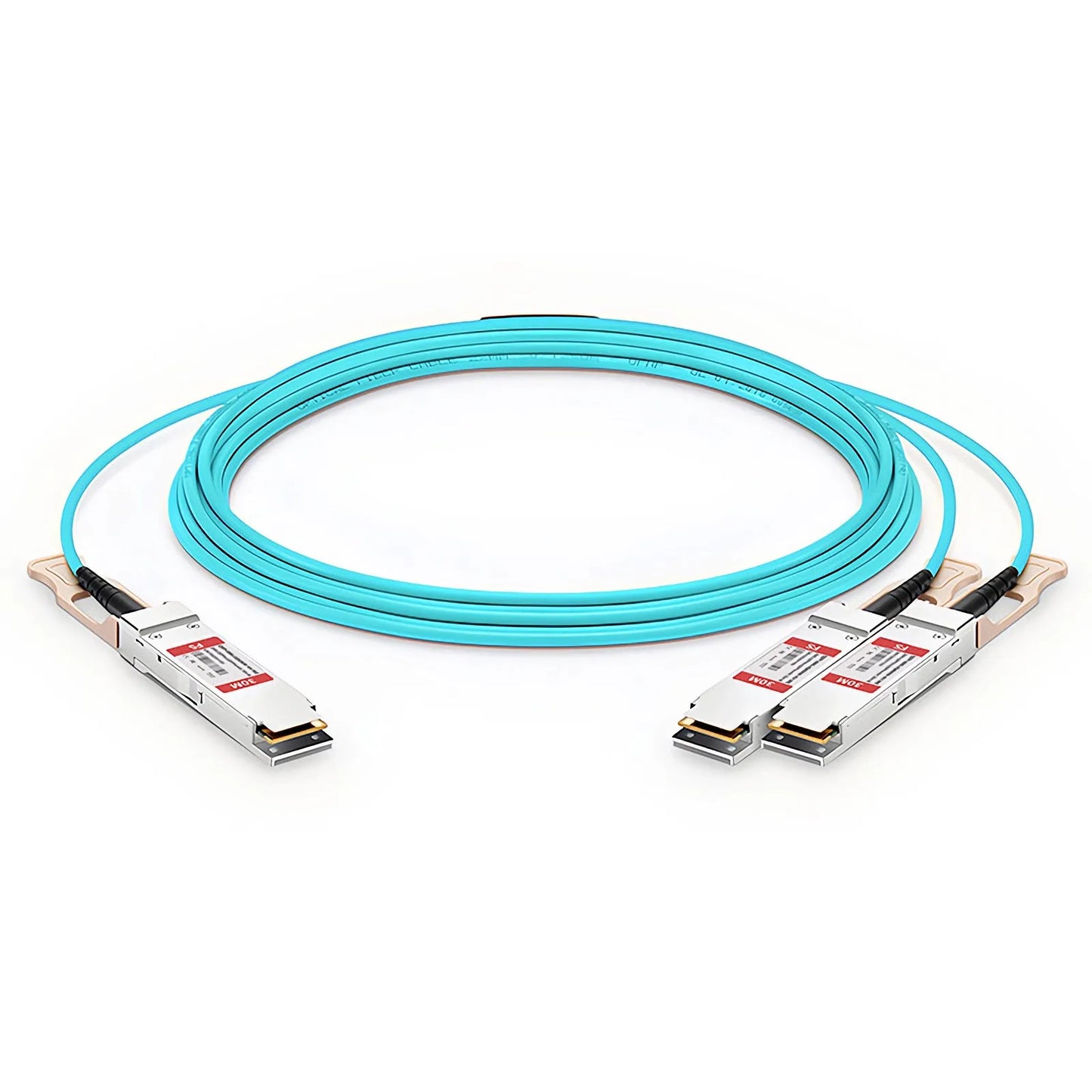 30m (98ft) NVIDIA/Mellanox MFS1S50-H030V Compatible 200G QSFP56 4 x 50G PAM4 to 2 x 100G QSFP56 2 x 50G PAM4 InfiniBand HDR Active Optical Breakout Cable for Quantum Switches and ConnectX-6 HCA