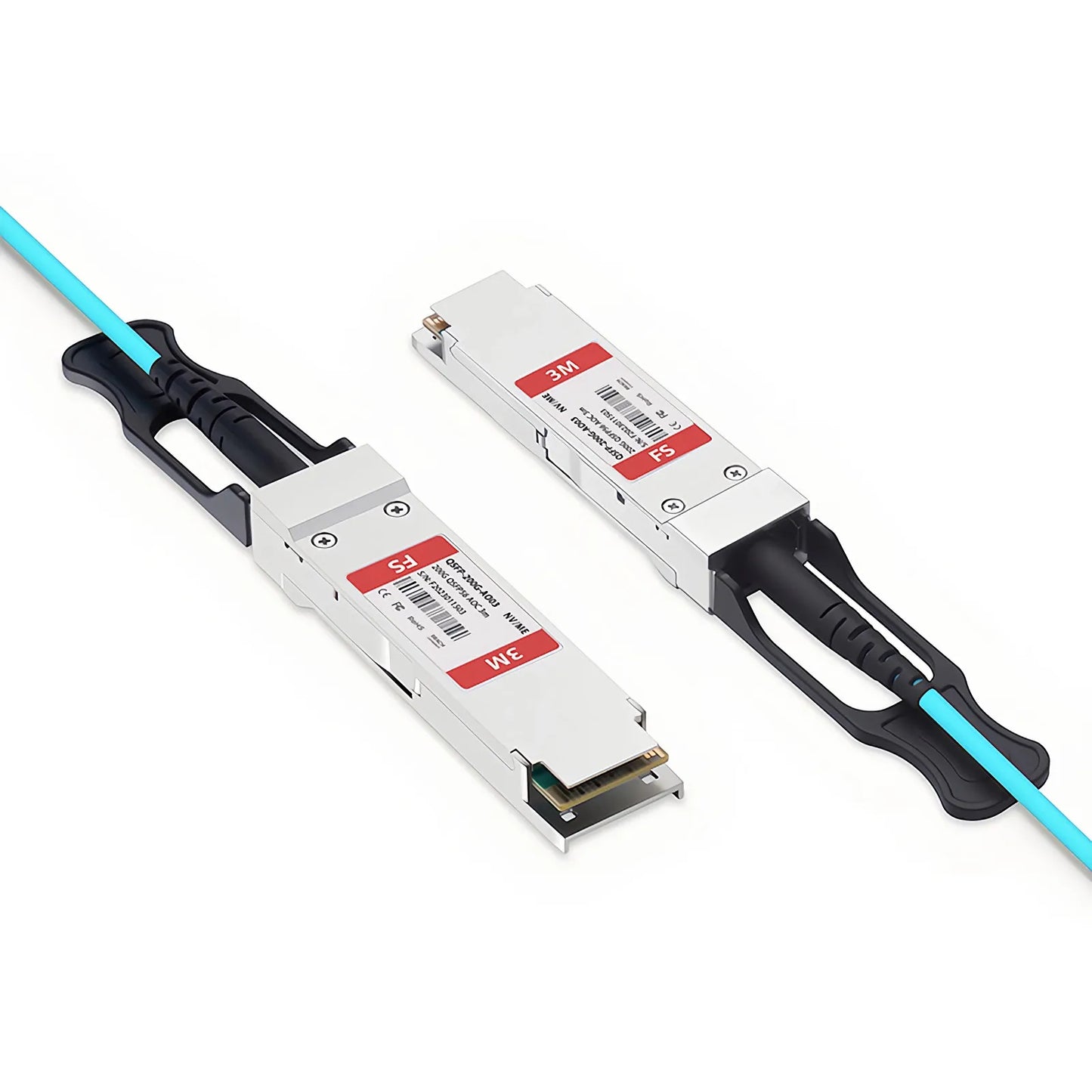 3m (10ft) NVIDIA/Mellanox MFS1S00-V003E Compatible 200G QSFP56 4 x 50G PAM4 Ethernet Active Optical Cable