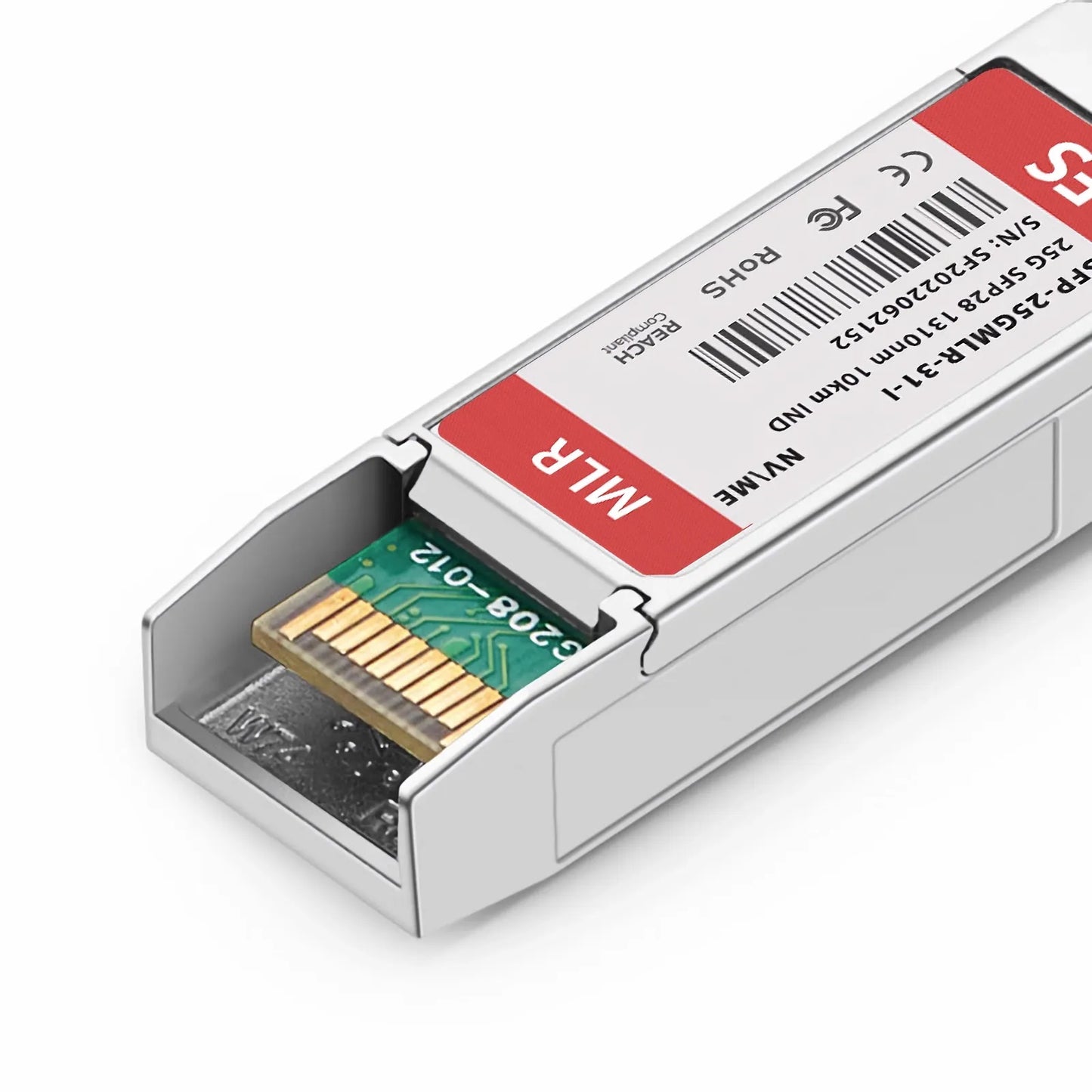 NVIDIA/Mellanox Compatible 10/25GBASE-LR SFP28 Dual-rate 1310nm 10km DOM Duplex LC/UPC SMF Ethernet Optical Transceiver Module (Industrial)