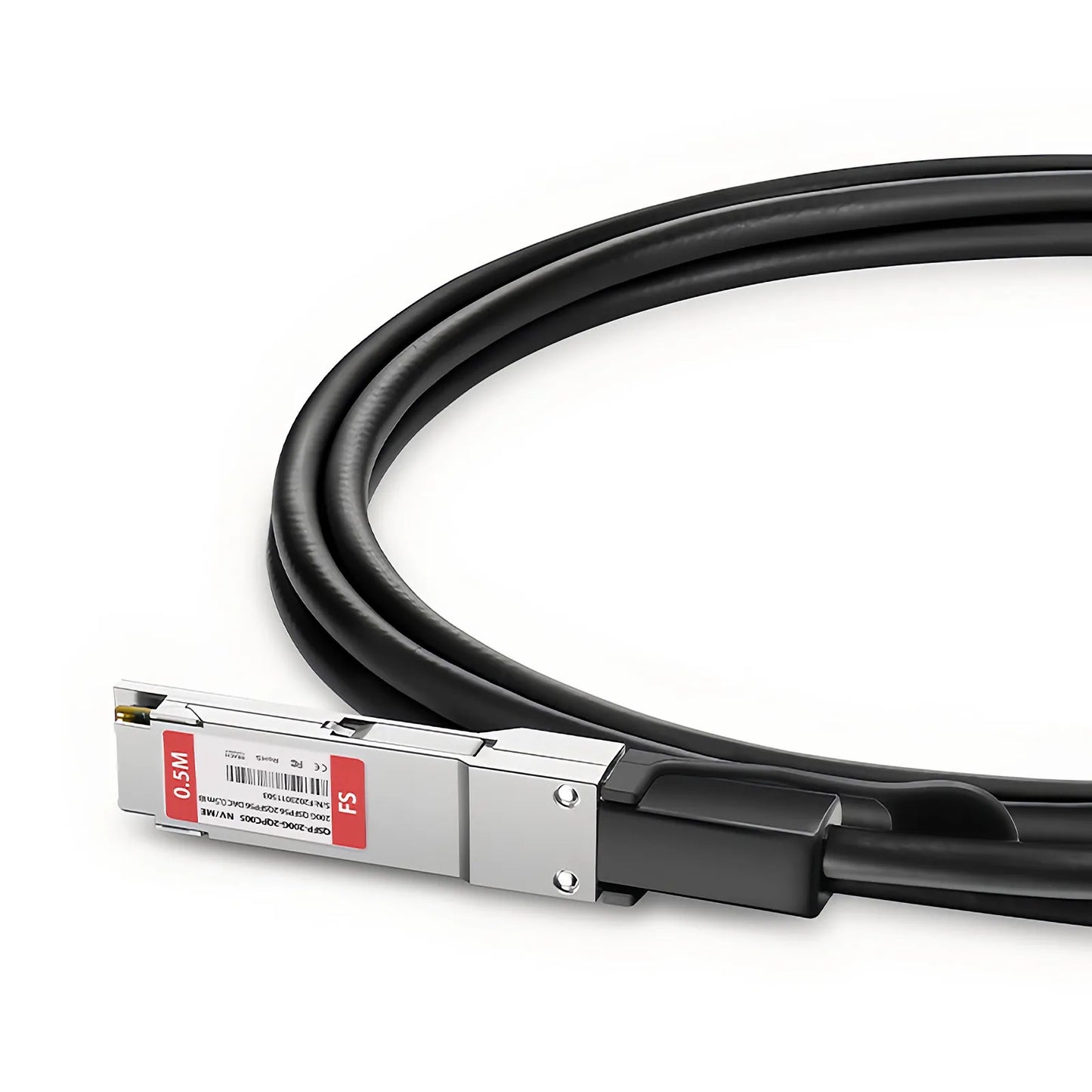 0.5m (2ft) NVIDIA/Mellanox MCP7H50-H00AR30 Compatible 200G QSFP56 4 x 50G PAM4 to 2 x 100G QSFP56 2 x 50G PAM4 InfiniBand HDR Passive Direct Attach Copper Breakout Cable for Quantum Switches and ConnectX-6 HCA