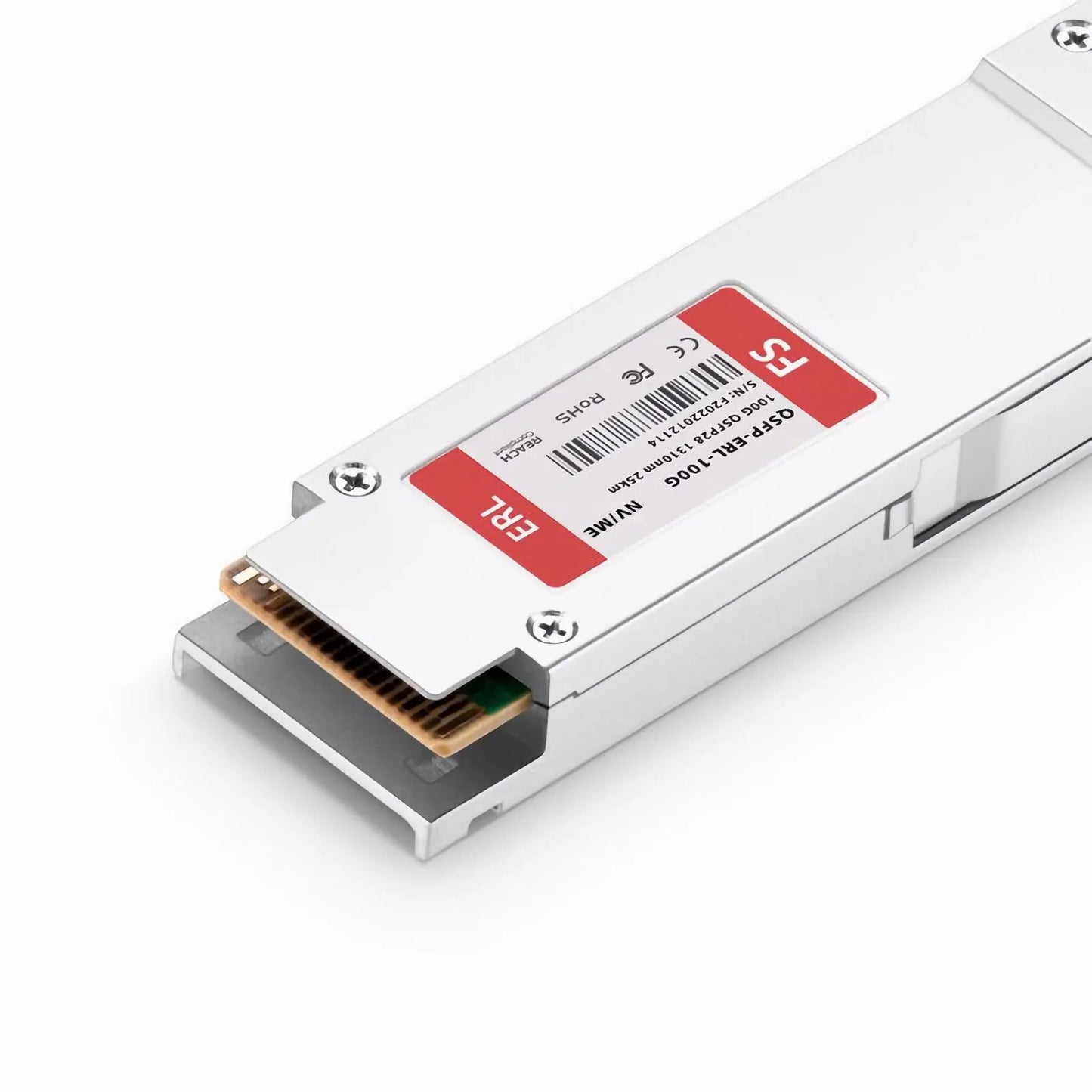 NVIDIA/Mellanox Compatible 100GBASE-ERL QSFP28 Single Lambda 4 x 25G NRZ 1310nm 25km DOM Duplex LC/UPC SMF Ethernet Optical Transceiver Module