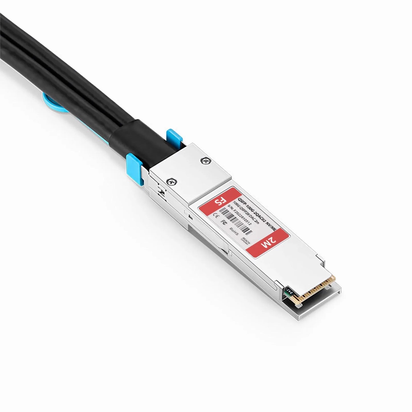 2m (7ft) NVIDIA/Mellanox Compatible 100G QSFP28 4 x 25G NRZ to 2 x 50G QSFP28 2 x 25G NRZ Ethernet Active Direct Attach Copper Breakout Cable