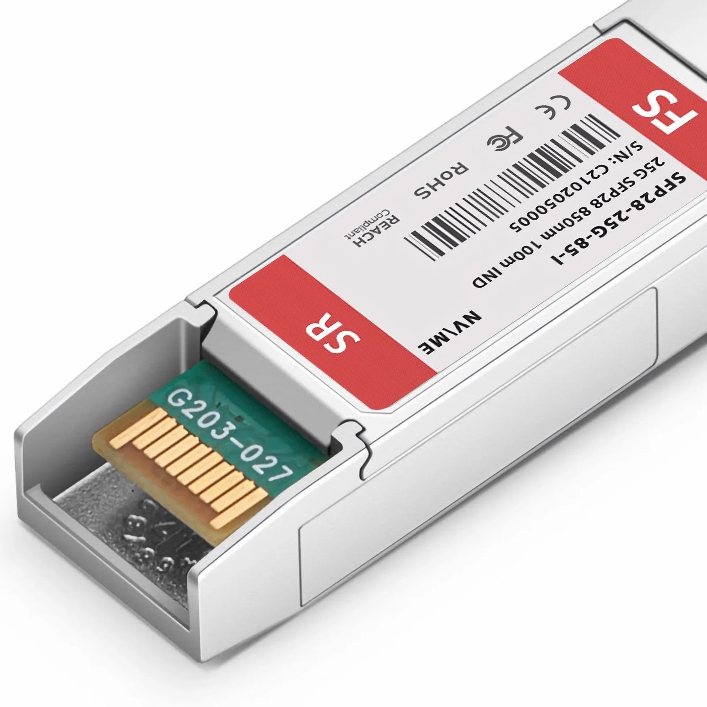 NVIDIA/Mellanox MMA2P00-AS-I Compatible 25GBASE-SR SFP28 850nm 100m DOM Duplex LC/UPC MMF Ethernet Optical Transceiver Module (Industrial)