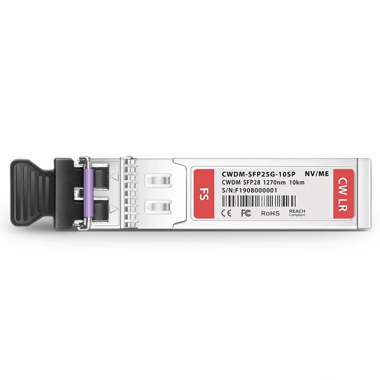 NVIDIA/Mellanox Compatible SFP28 25G CWDM 1270nm 10km DOM Duplex LC/UPC SMF Optical Transceiver Module for Transmission