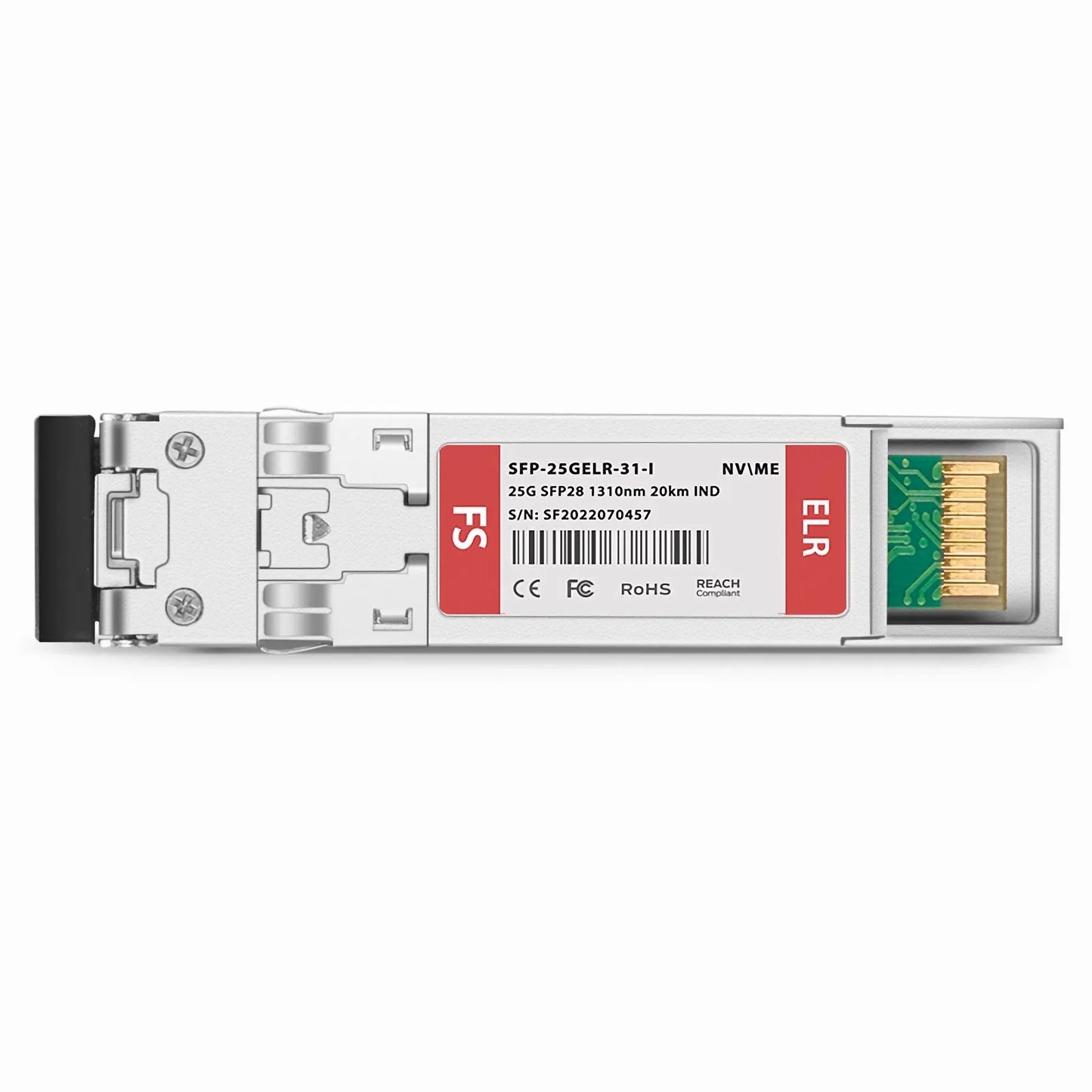 NVIDIA/Mellanox Compatible 25GBASE-LR SFP28 1310nm 20km DOM Duplex LC/UPC SMF Ethernet Optical Transceiver Module (Industrial)