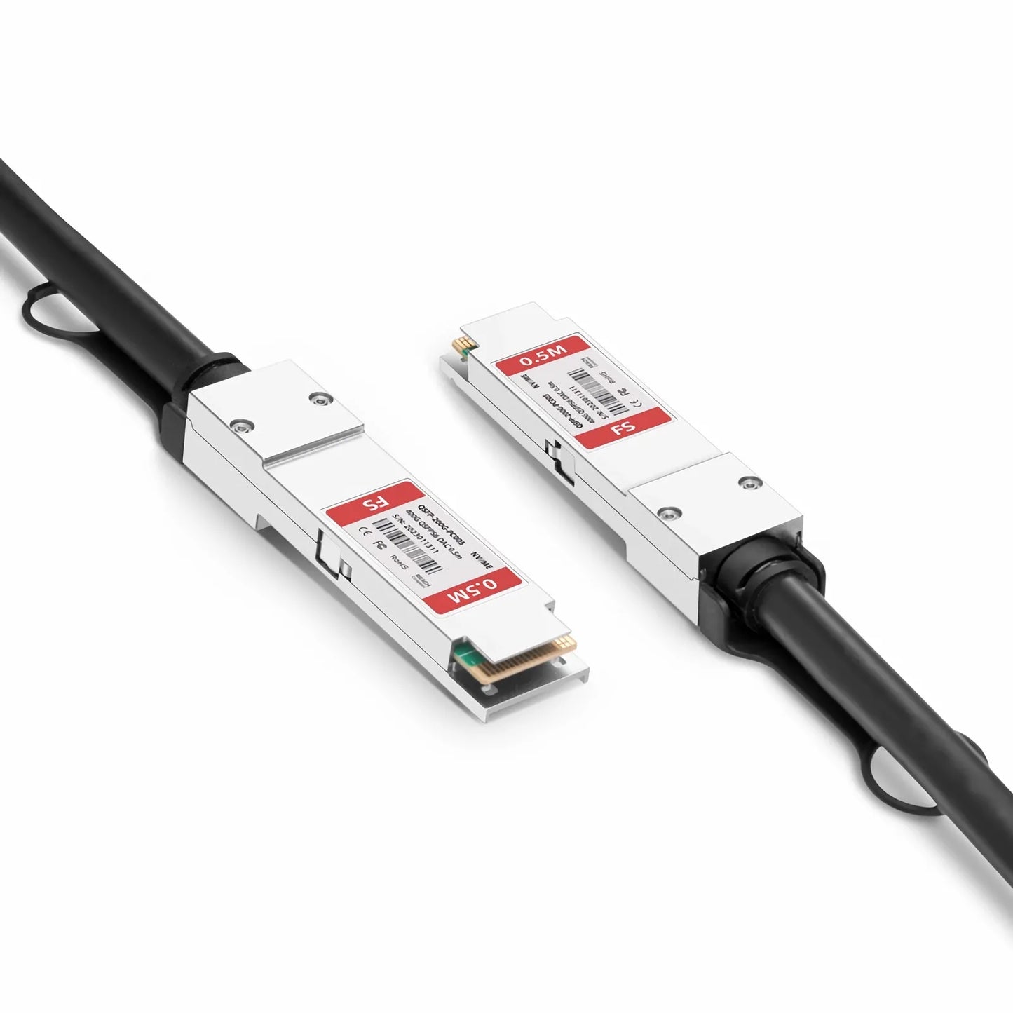 0.5m (2ft) NVIDIA/Mellanox MCP1650-H00AE30 Compatible 200G QSFP56 4 x 50G PAM4 InfiniBand HDR Passive Direct Attach Copper Twinax Cable for Quantum Switches and ConnectX-6 HCA