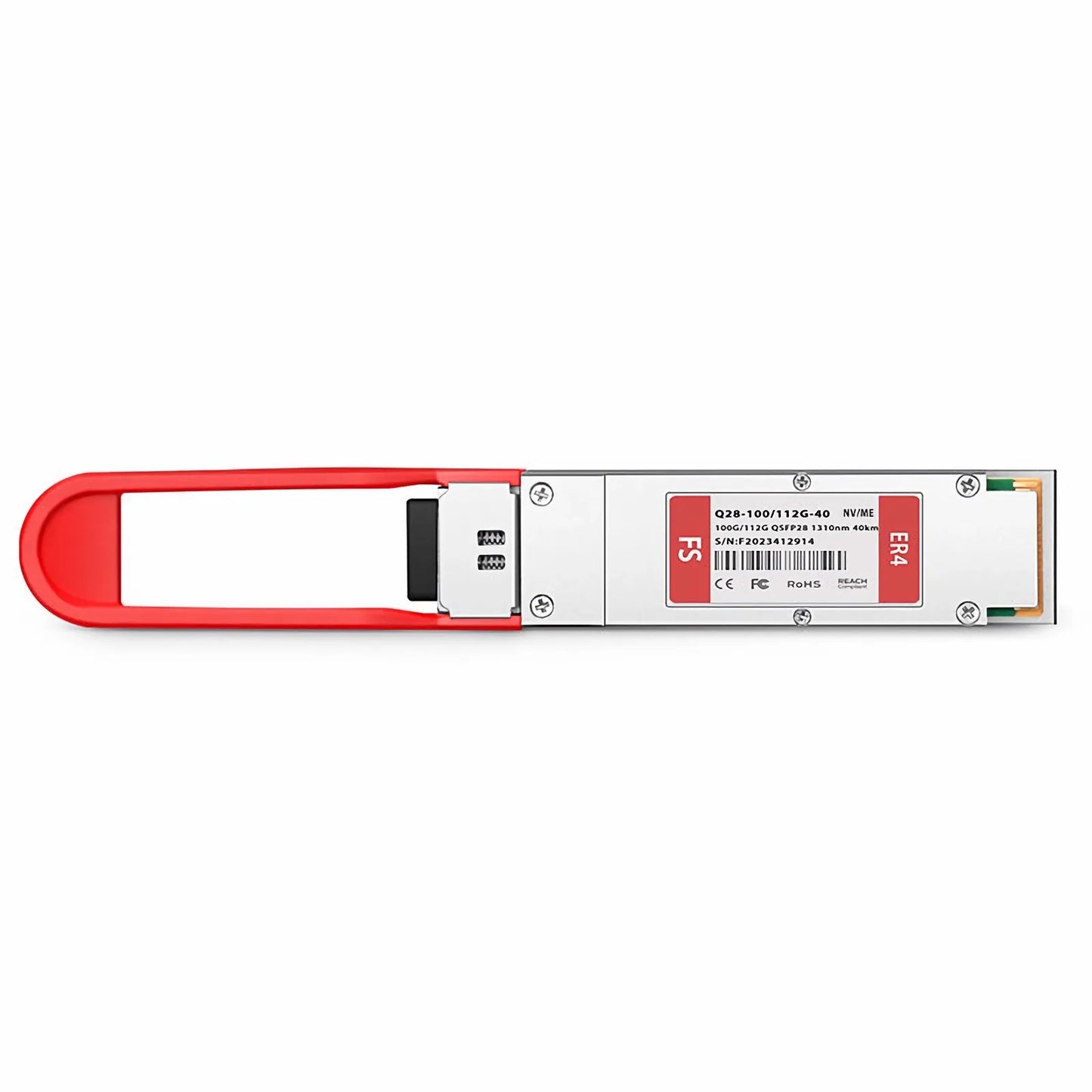 NVIDIA/Mellanox QSFP28-ER4-100/112G Compatible 100GBASE-ER4 and 112G OTU4 QSFP28 Dual Rate 4 x 25G NRZ 1310nm 40km DOM Duplex LC/UPC SMF Ethernet Optical Transceiver Module