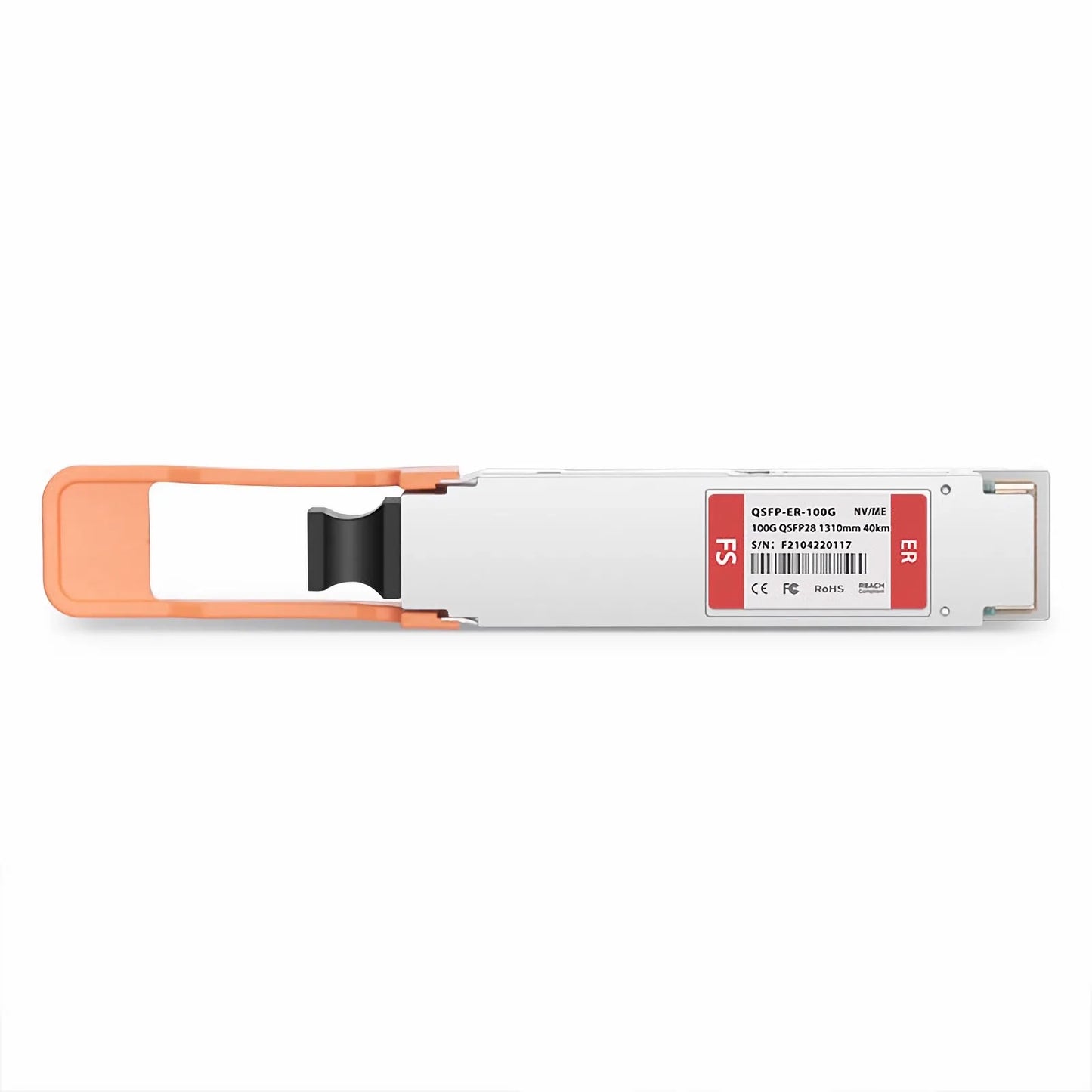 NVIDIA/Mellanox Compatible 100GBASE-ER QSFP28 Single Lambda 4 x 25G NRZ 1310nm 40km DOM Duplex LC/UPC SMF Ethernet Optical Transceiver Module