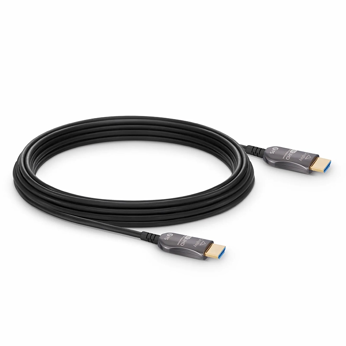 100ft (30m) 4K 60Hz PVC High Speed HDMI® Fiber Active Optical Cable (AOC) with Ethernet In Wall CL3 Rated