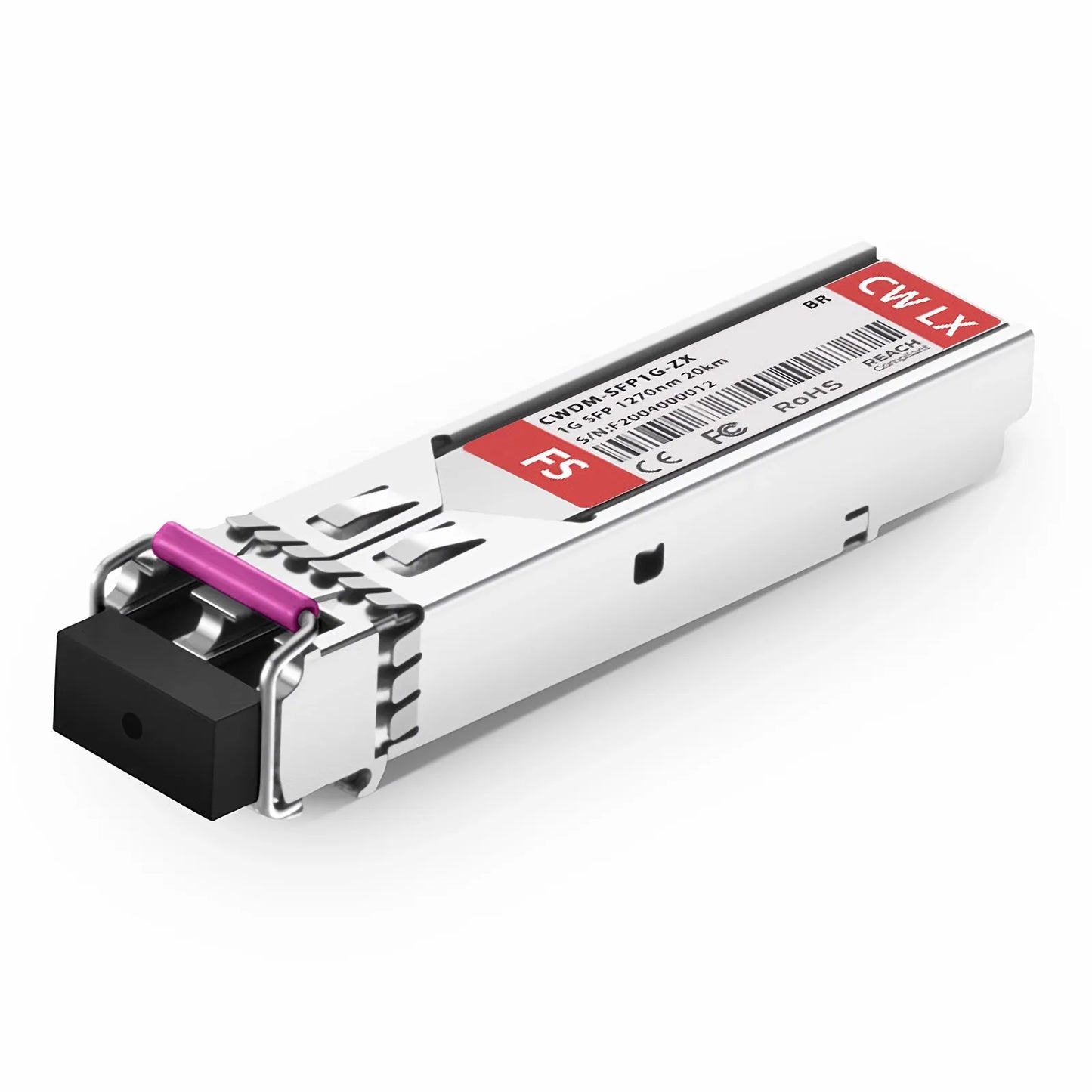 Brocade E1MG-CWDM20-1270 Compatible SFP 1000BASE-CWDM 1270nm 20km DOM Duplex LC/UPC SMF Optical Transceiver Module for Transmission