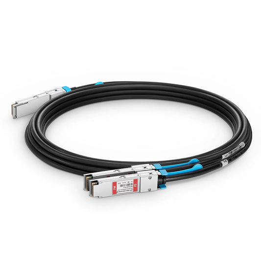 7m (23ft) NVIDIA/Mellanox MCA7J50-H007R Compatible 200G QSFP56 4 x 50G PAM4 to 2 x 100G QSFP56 2 x 50G PAM4 InfiniBand HDR Active Direct Attach Copper Breakout Cable for Quantum Switches and ConnectX-6 HCA
