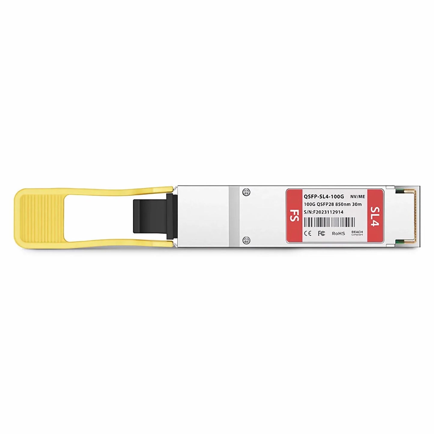 NVIDIA/Mellanox Compatible 100GBASE-SL4 QSFP28 4 x 25G NRZ 850nm 30m DOM MPO-12/UPC MMF Ethernet Optical Transceiver Module, Breakout to 4 x 25G-SR