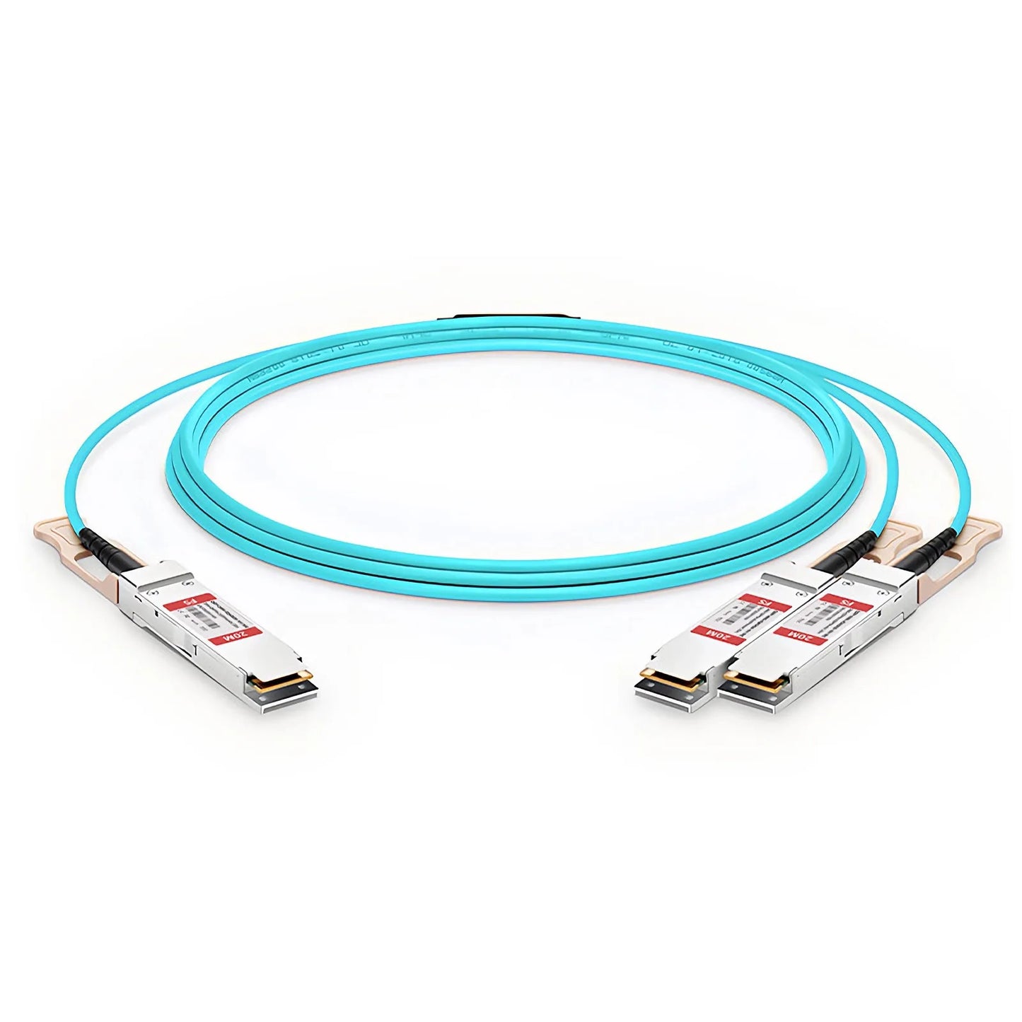 20m (66ft) NVIDIA/Mellanox MFS1S50-V020E Compatible 200G QSFP56 4 x 50G PAM4 to 2 x 100G QSFP56 2 x 50G PAM4 Ethernet Active Optical Breakout Cable for QM8790/8700 Switches and ConnectX-6 HCA