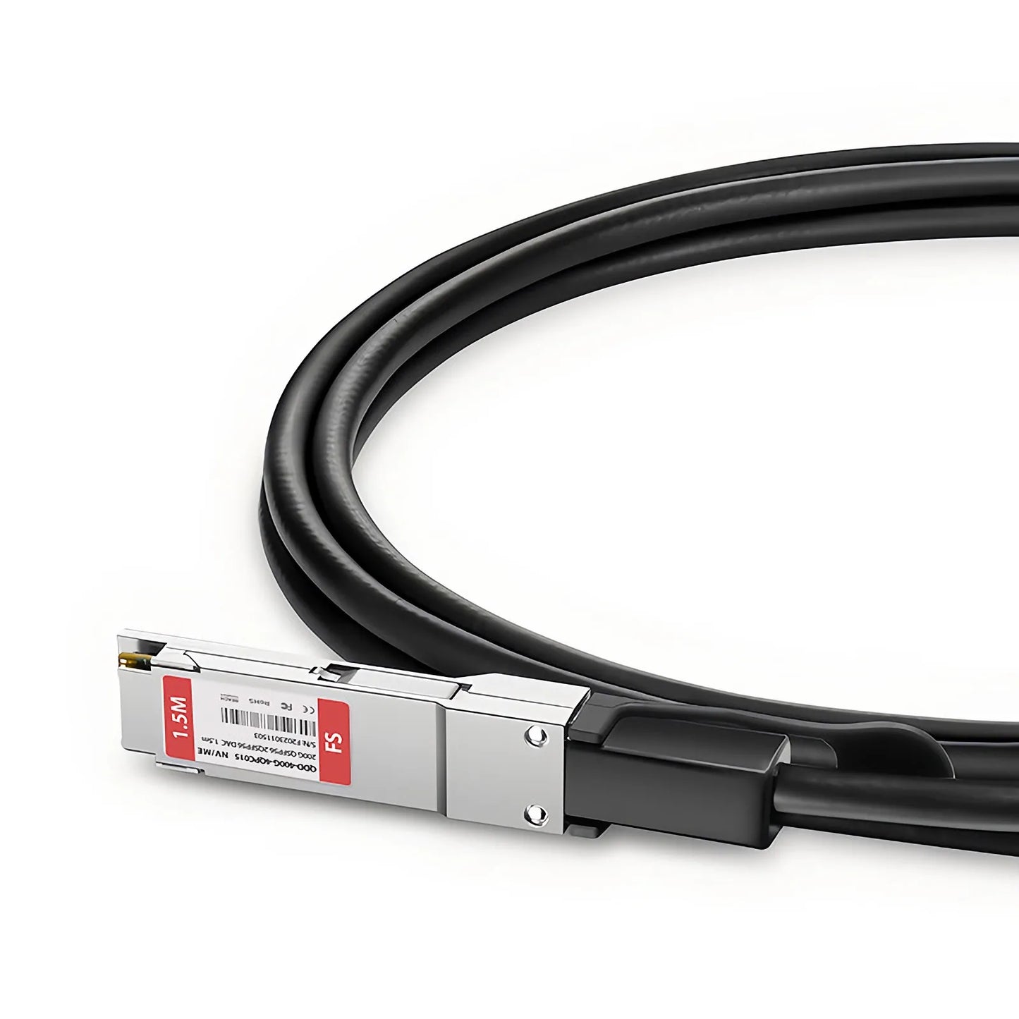 1.5m (5ft) NVIDIA/Mellanox MCP7H50-V01AR30 Compatible 200G QSFP56 4 x 50G PAM4 to 2 x 100G QSFP56 2 x 50G PAM4 Ethernet Passive Direct Attach Copper Breakout Cable