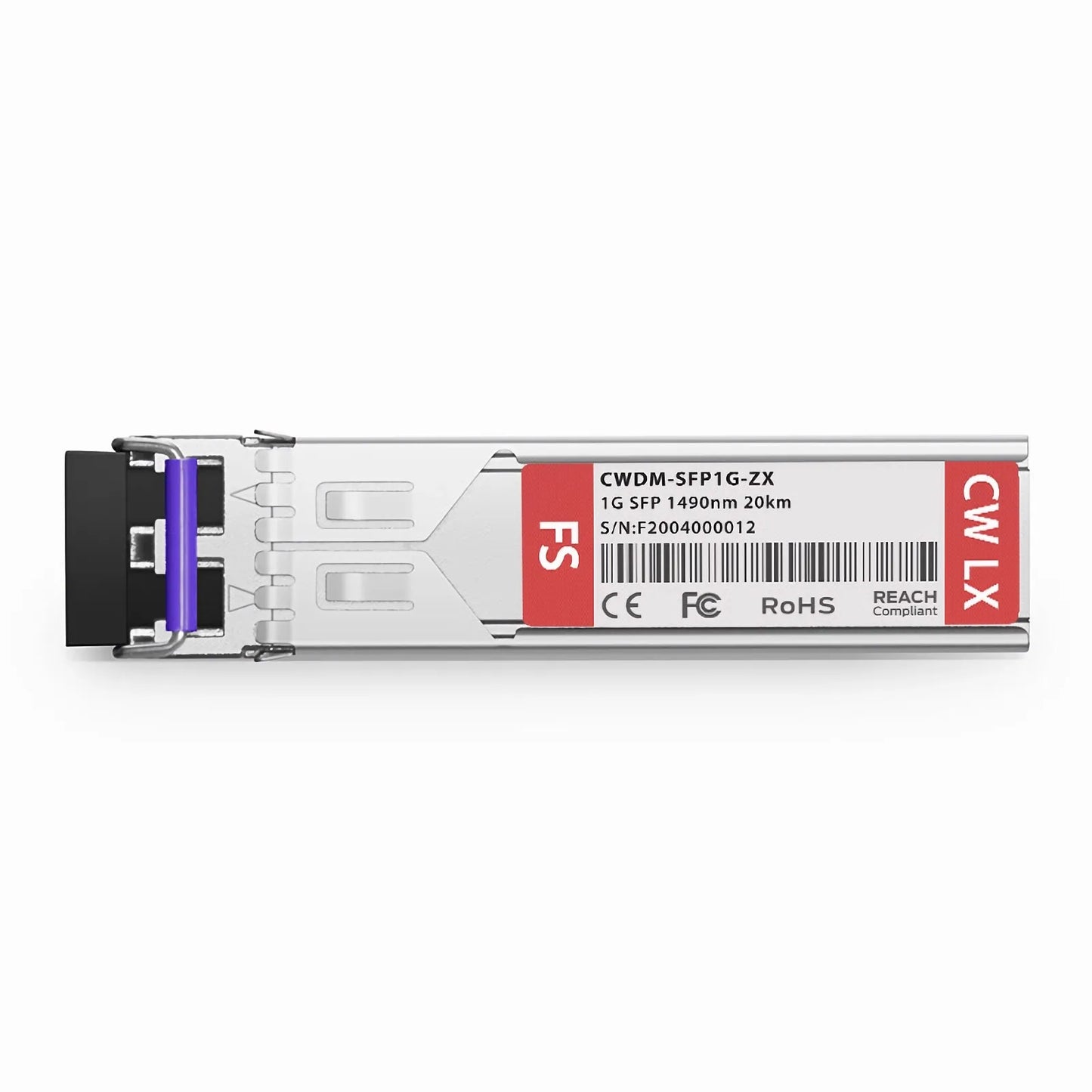Cisco CWDM-SFP-1490-20 Compatible SFP 1000BASE-CWDM 1490nm 20km DOM Duplex LC/UPC SMF Optical Transceiver Module for Transmission