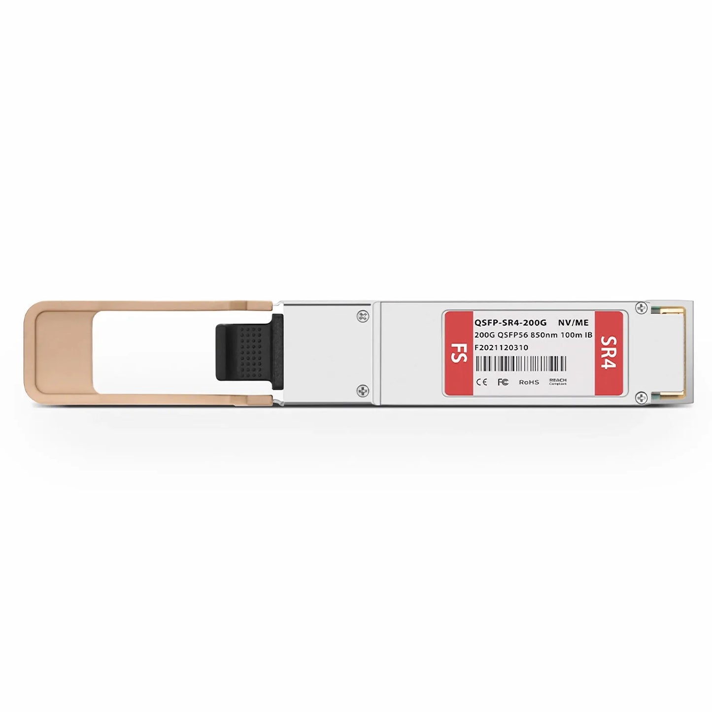 NVIDIA/Mellanox MMA1T00-HS Compatible 200GBASE-SR4 QSFP56 4 x 50G PAM4 850nm 100m DOM MPO-12/UPC MMF InfiniBand HDR Optical Transceiver Module for Quantum Switches and ConnectX-6 HCA