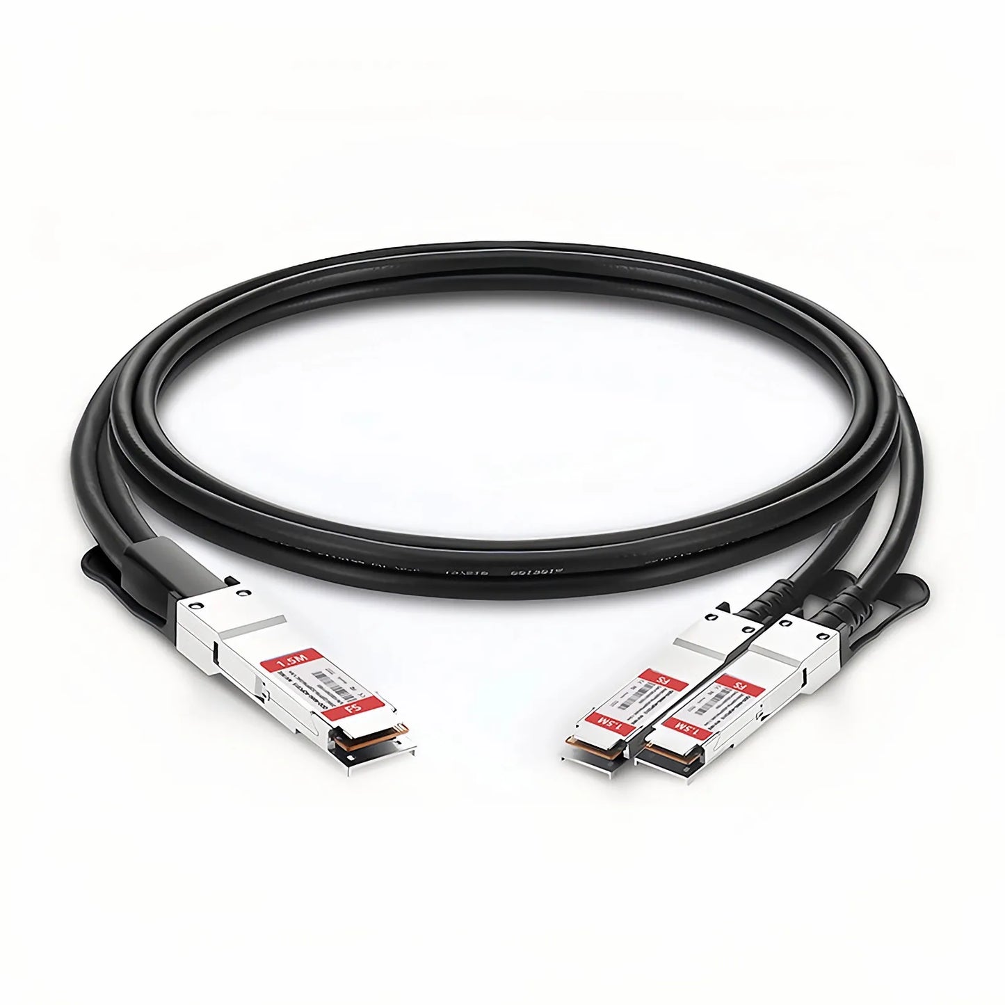 1.5m (5ft) NVIDIA/Mellanox MCP7H50-V01AR30 Compatible 200G QSFP56 4 x 50G PAM4 to 2 x 100G QSFP56 2 x 50G PAM4 Ethernet Passive Direct Attach Copper Breakout Cable