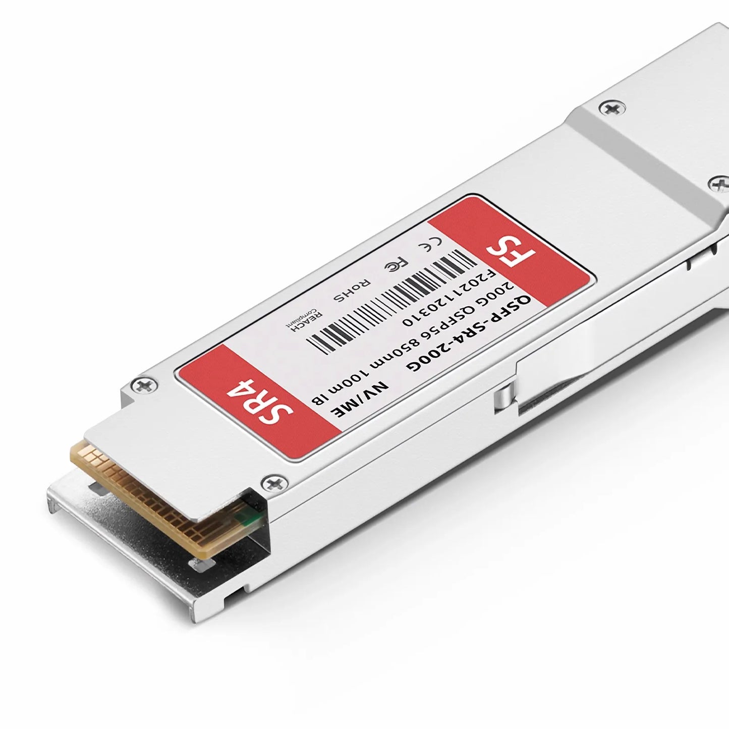 NVIDIA/Mellanox MMA1T00-HS Compatible 200GBASE-SR4 QSFP56 4 x 50G PAM4 850nm 100m DOM MPO-12/UPC MMF InfiniBand HDR Optical Transceiver Module for Quantum Switches and ConnectX-6 HCA