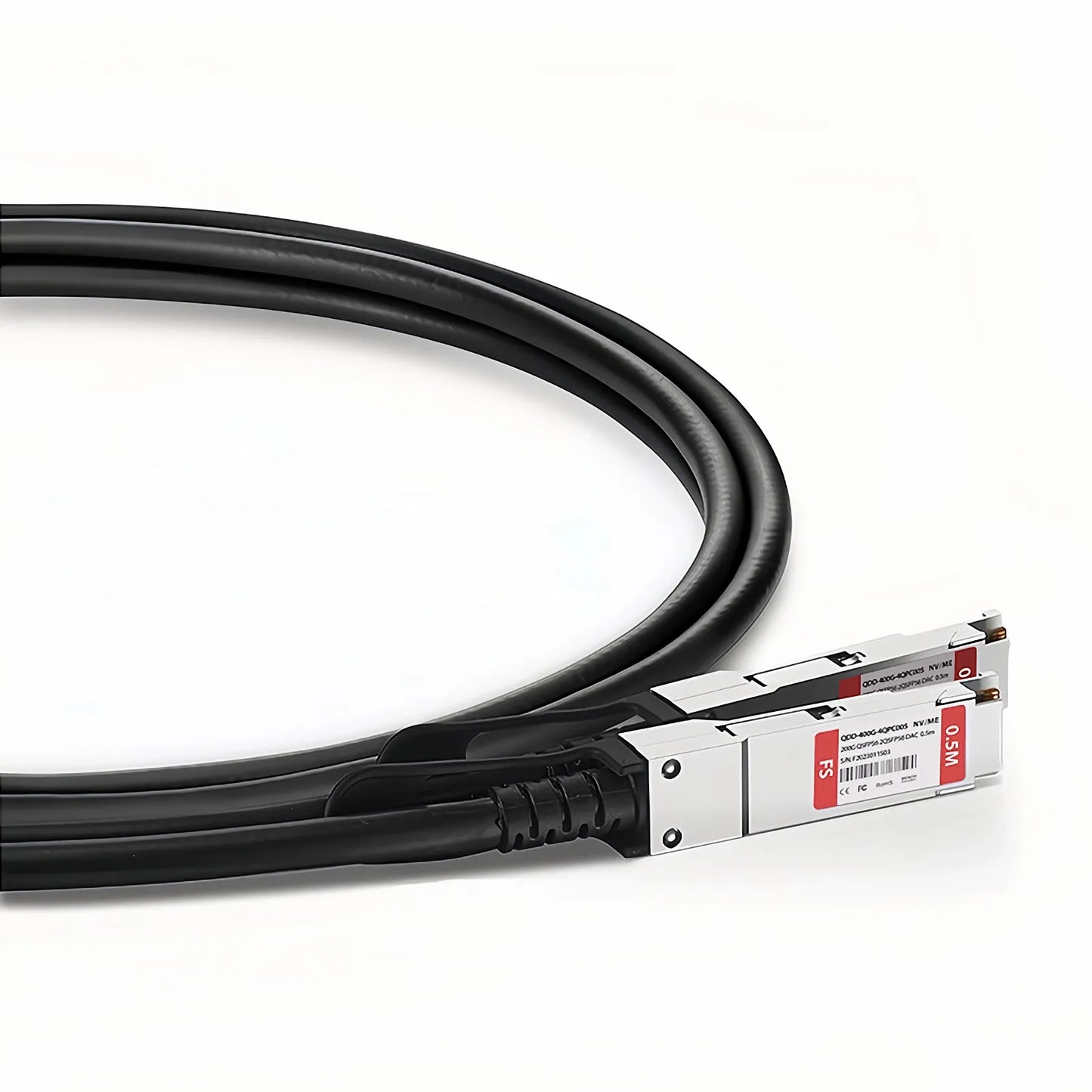 0.5m (2ft) NVIDIA/Mellanox MCP7H50-V00AR30 Compatible 200G QSFP56 4 x 50G PAM4 to 2 x 100G QSFP56 2 x 50G PAM4 Ethernet Passive Direct Attach Copper Breakout Cable