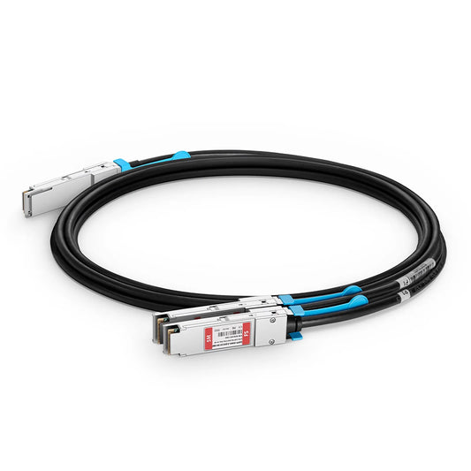 5m (16ft) NVIDIA/Mellanox MCA7J50-H005R Compatible 200G QSFP56 4 x 50G PAM4 to 2 x 100G QSFP56 2 x 50G PAM4 InfiniBand HDR Active Direct Attach Copper Breakout Cable for Quantum Switches and ConnectX-6 HCA