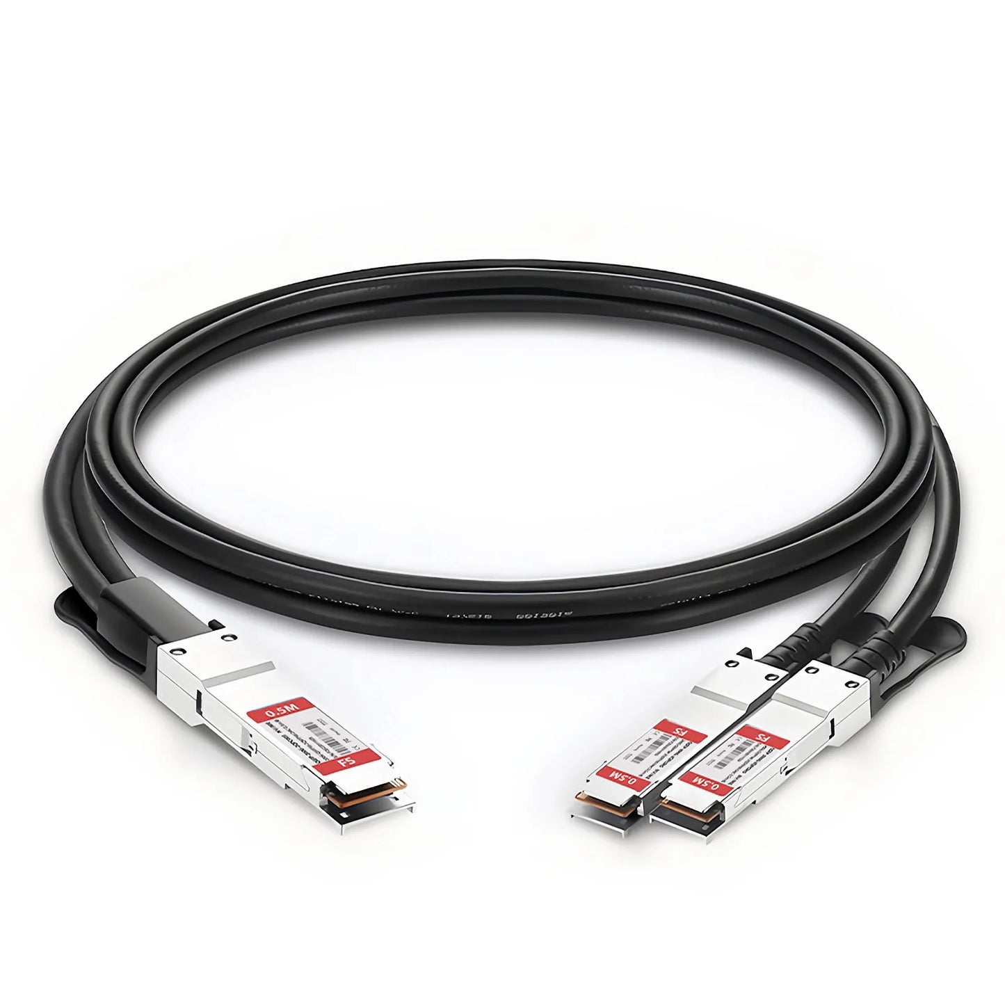 0.5m (2ft) NVIDIA/Mellanox MCP7H50-H00AR30 Compatible 200G QSFP56 4 x 50G PAM4 to 2 x 100G QSFP56 2 x 50G PAM4 InfiniBand HDR Passive Direct Attach Copper Breakout Cable for Quantum Switches and ConnectX-6 HCA