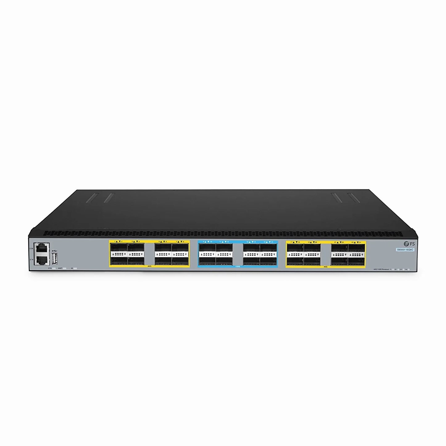 S8550-16Q8C, 16-Port Ethernet L3 Switch, 16 x 40Gb QSFP+, with 8 x 100Gb QSFP28, Support MLAG