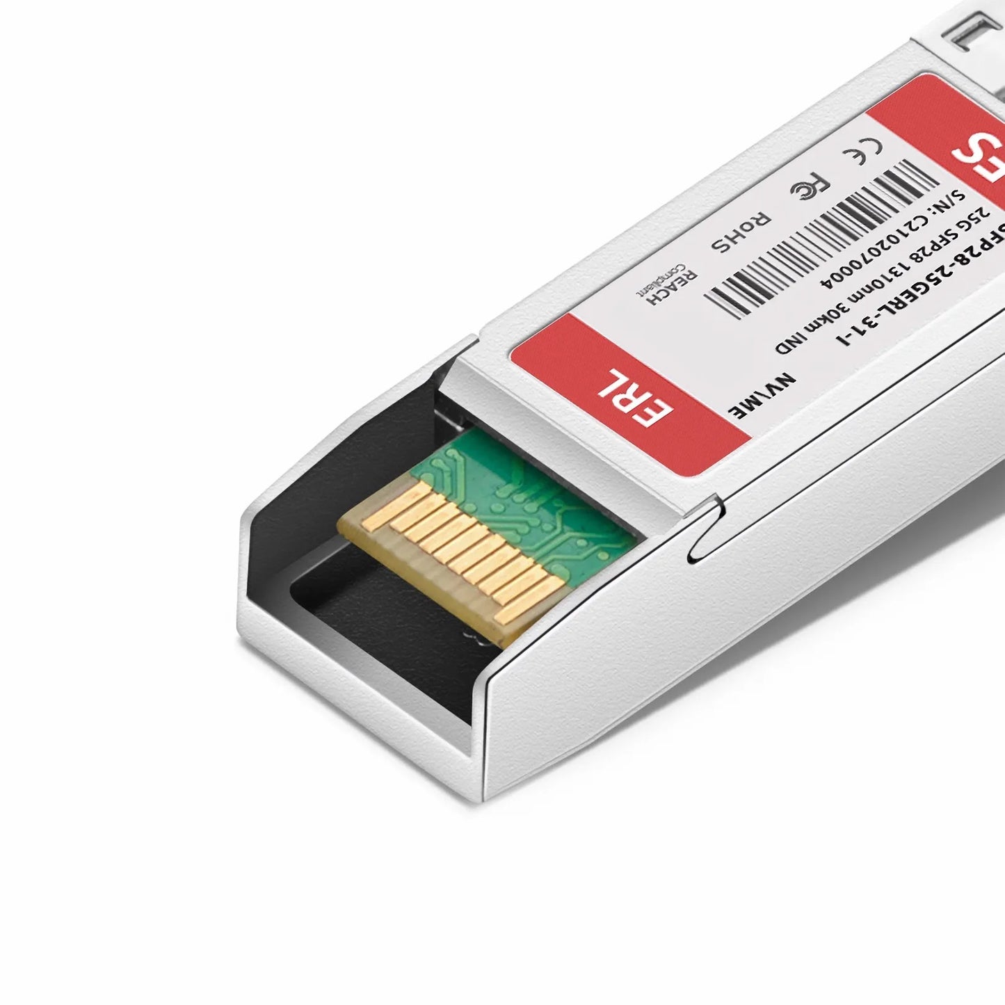 NVIDIA/Mellanox Compatible 25GBASE-ER SFP28 1310nm 30km DOM Duplex LC/UPC SMF Ethernet Optical Transceiver Module (Industrial)