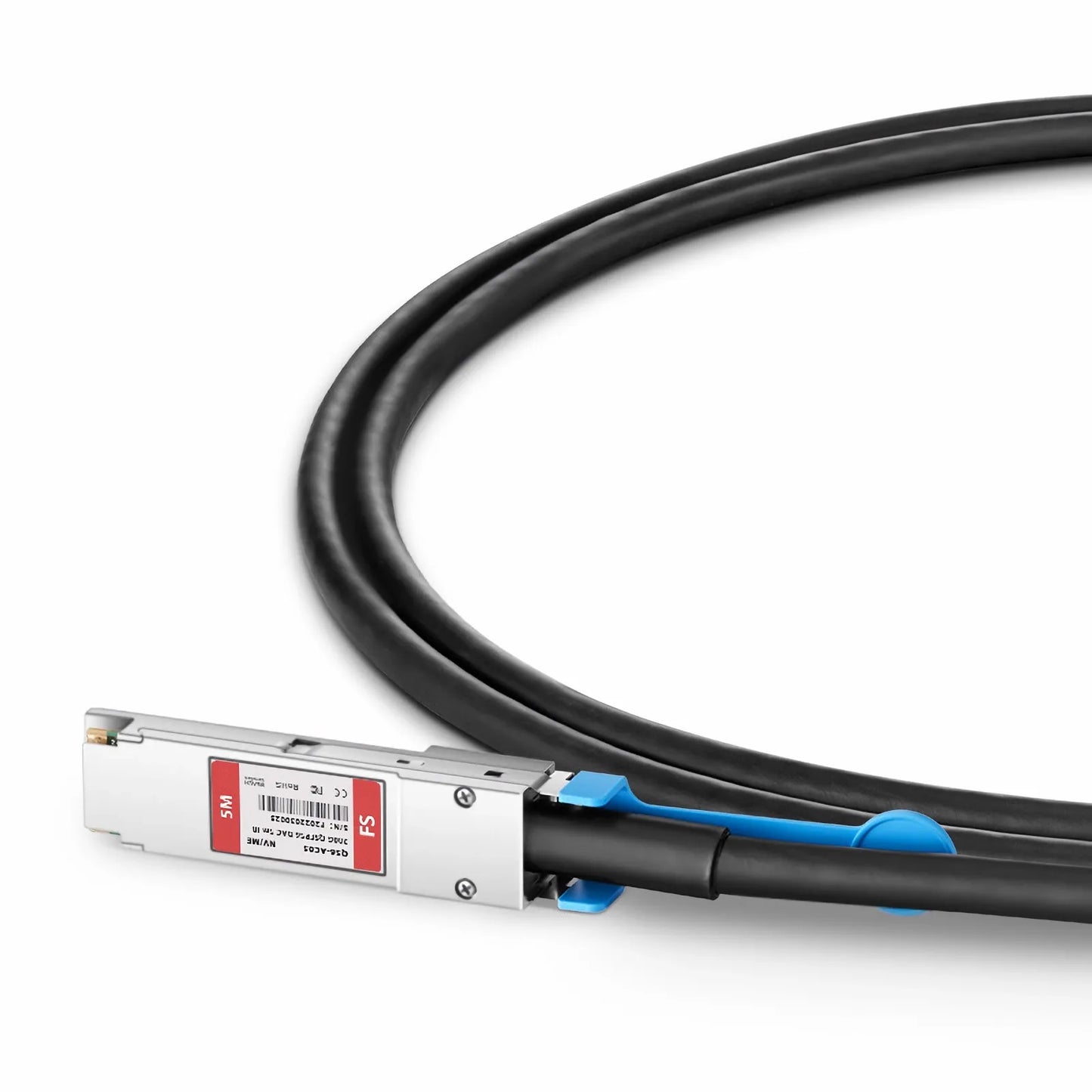 5m (16ft) NVIDIA/Mellanox MCA1J00-H005E Compatible 200G QSFP56 4 x 50G PAM4 InfiniBand HDR Active Direct Attach Copper Twinax Cable for Quantum Switches and ConnectX-6 HCA