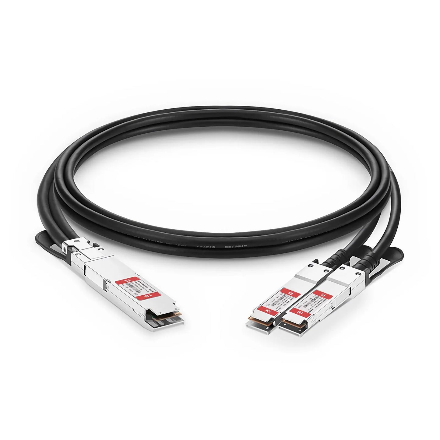 1.5m (5ft) NVIDIA/Mellanox MCP7Y60-H01A Compatible 400G OSFP 8 x 50G PAM4 Finned Top to 2 x 200G QSFP56 4 x 50G PAM4 InfiniBand HDR Passive Direct Attach Copper Breakout Cable for Quantum-2 Switches and ConnectX-6 HCA
