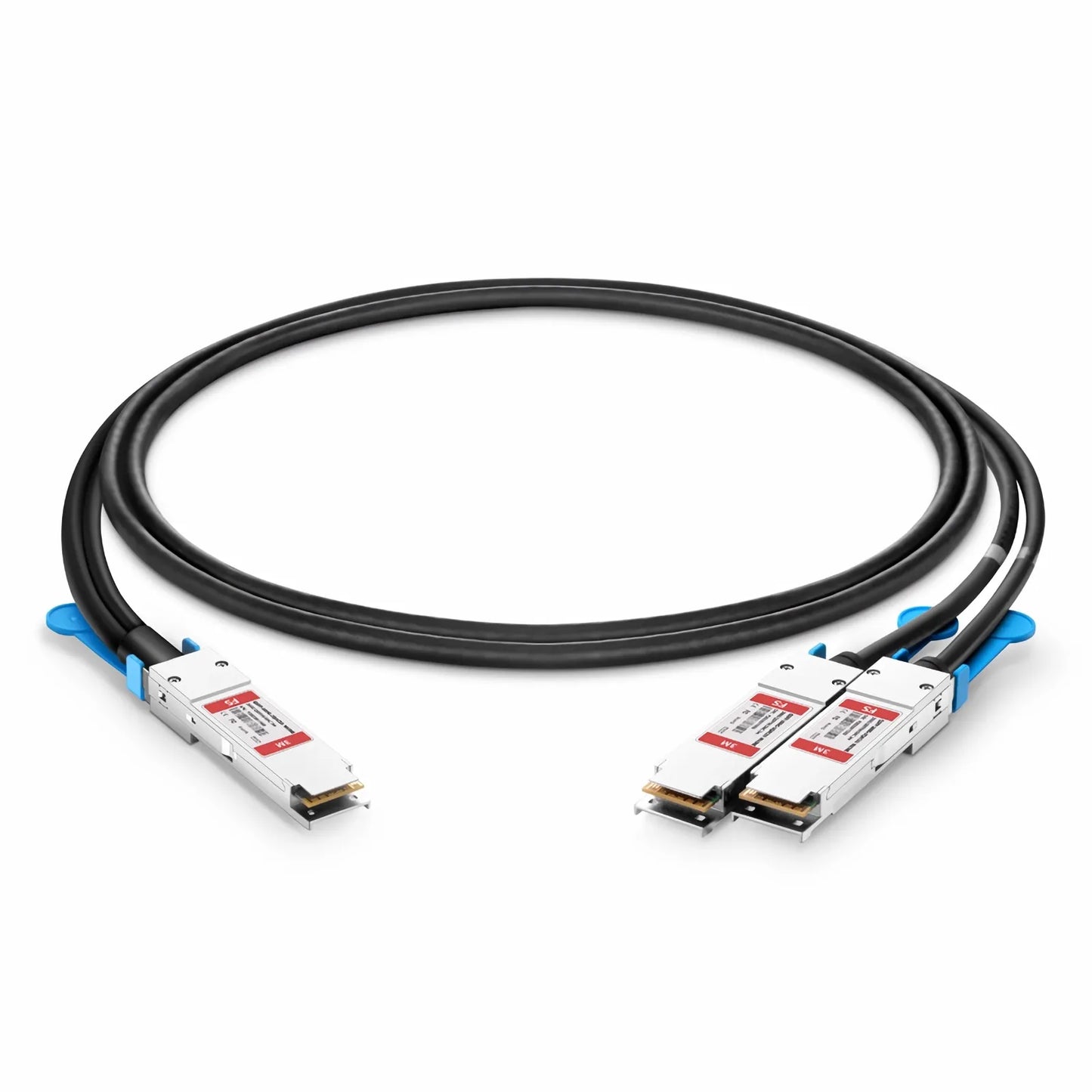 3m (10ft) NVIDIA/Mellanox MCA7J50-H003R Compatible 200G QSFP56 4 x 50G PAM4 to 2 x 100G QSFP56 2 x 50G PAM4 Ethernet Active Direct Attach Copper Breakout Cable