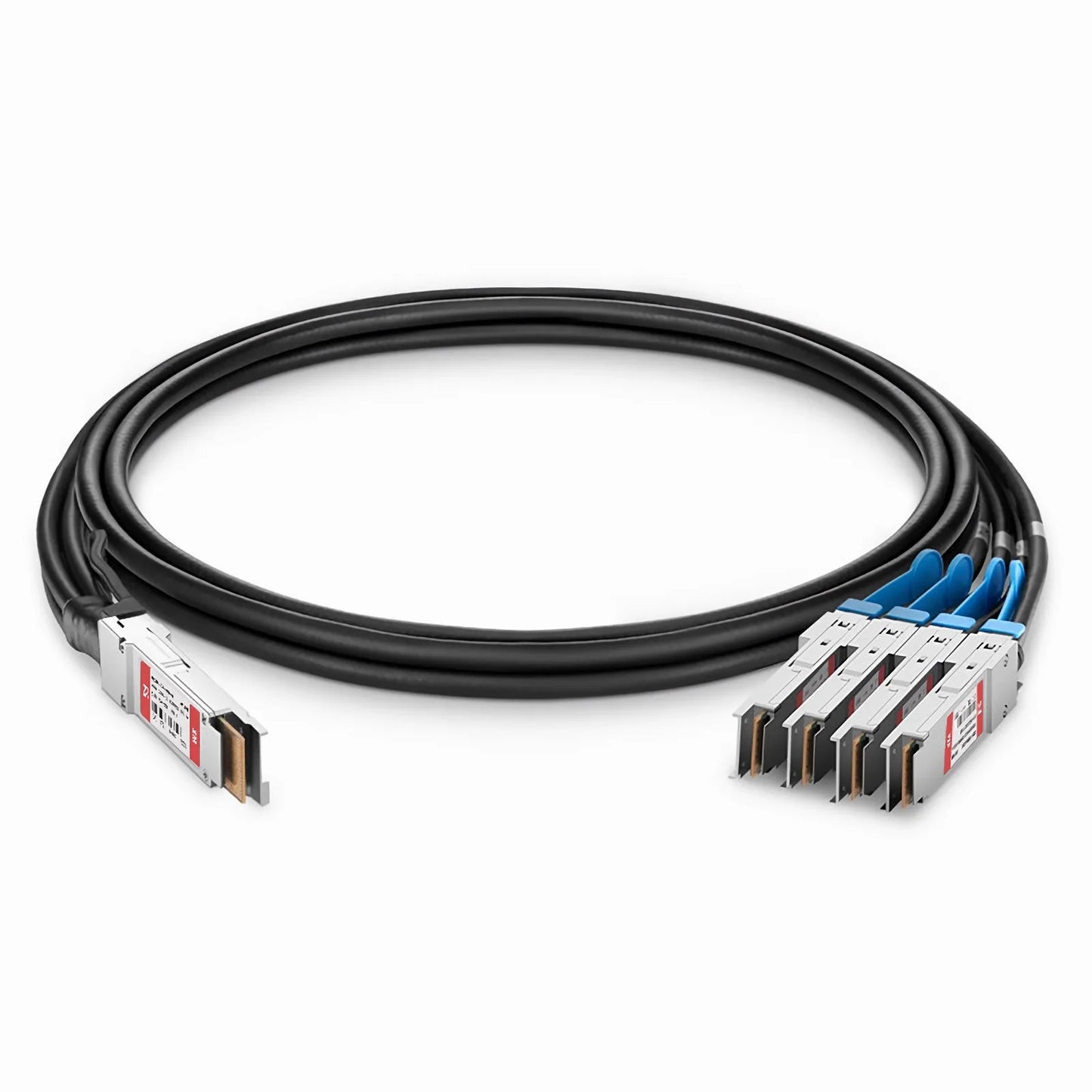 3m (10ft) NVIDIA/Mellanox MCP7F60-W03 Compatible 400G QSFP-DD 8 x 50G PAM4 to 4 x 100G QSFP56 2 x 50G PAM4 Ethernet Active Direct Attach Copper Breakout Cable