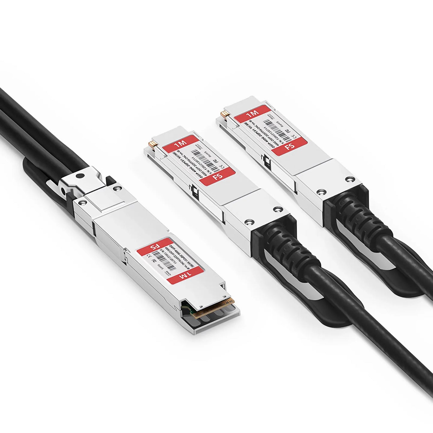 1.5m (5ft) NVIDIA/Mellanox MCP7Y60-H01A Compatible 400G OSFP 8 x 50G PAM4 Finned Top to 2 x 200G QSFP56 4 x 50G PAM4 InfiniBand HDR Passive Direct Attach Copper Breakout Cable for Quantum-2 Switches and ConnectX-6 HCA