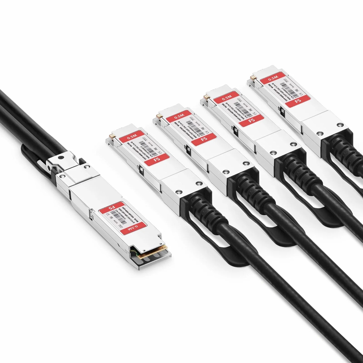 0.5m (2ft) NVIDIA/Mellanox MCP7Y40-N00A Compatible 800G OSFP 8 x 100G PAM4 Finned Top to 4 x 200G QSFP112 2 x 100G PAM4 InfiniBand NDR Passive Direct Attach Copper Breakout Cable for Quantum-2 Switches and ConnectX-7 HCA