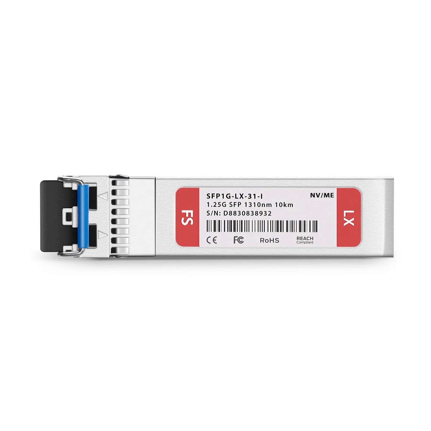 NVIDIA/Mellanox Compatible 1000BASE-LX SFP 1310nm 10km DOM Duplex LC/UPC SMF Ethernet Optical Transceiver Module (Industrial)